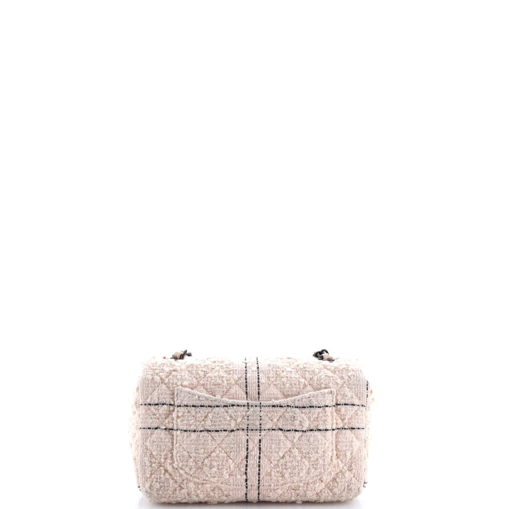 Classic Single Flap Bag Quilted Tweed Mini