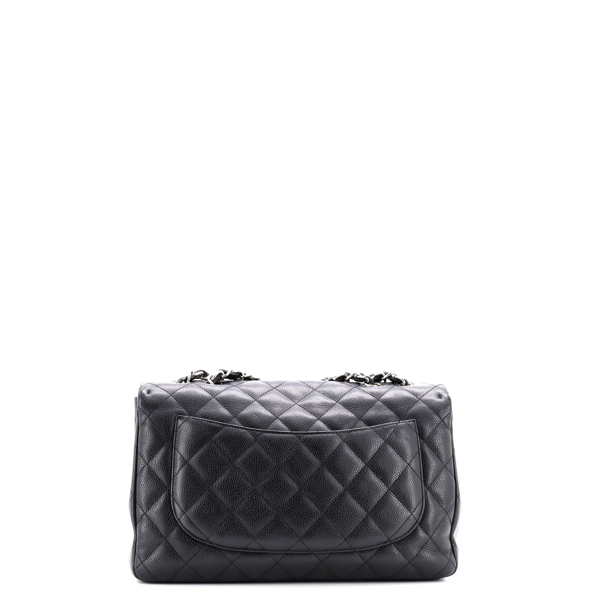 Classic Single Flap Bag Quilted Caviar Jumbo