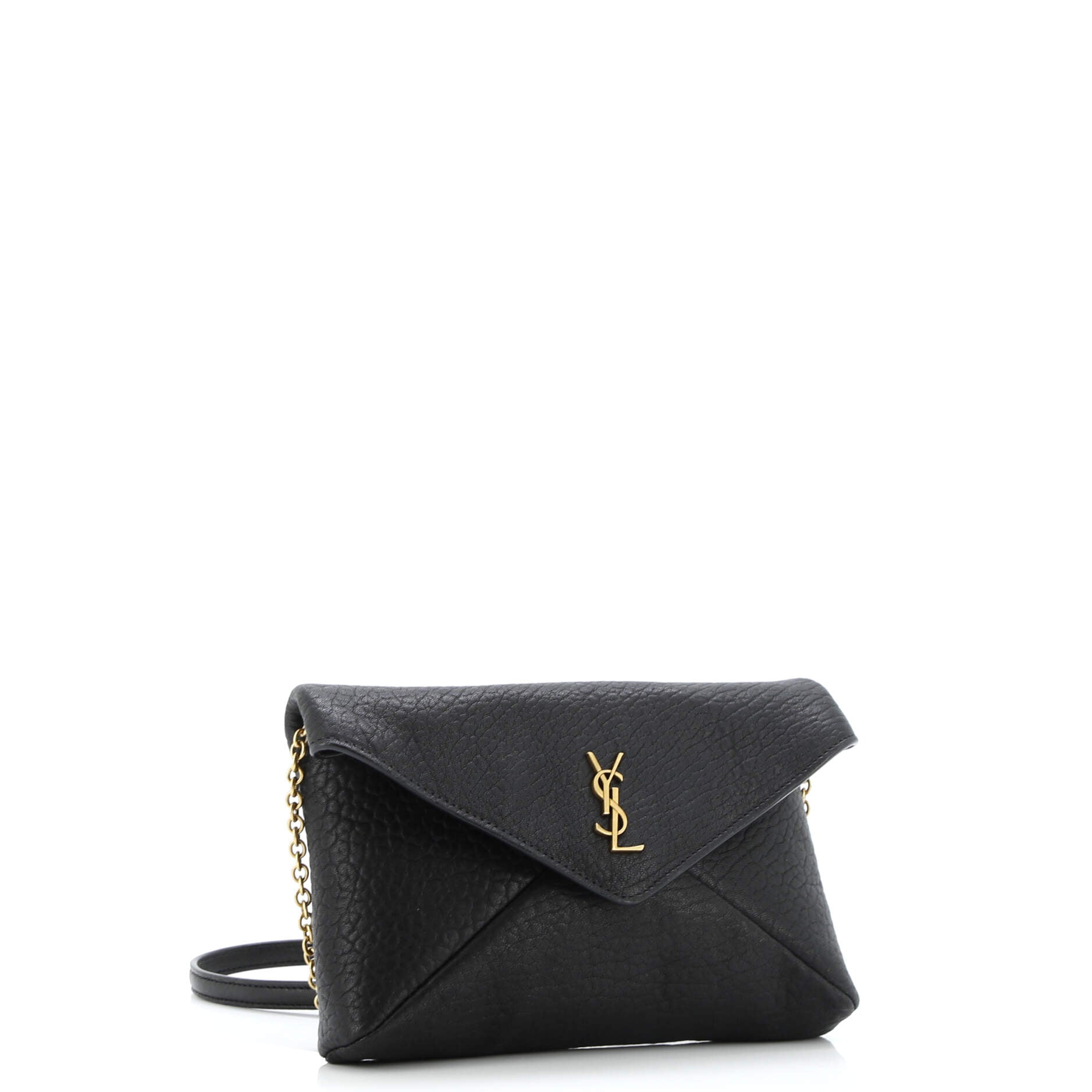 Cassandre Envelope Chain Crossbody Bag Leather Mini