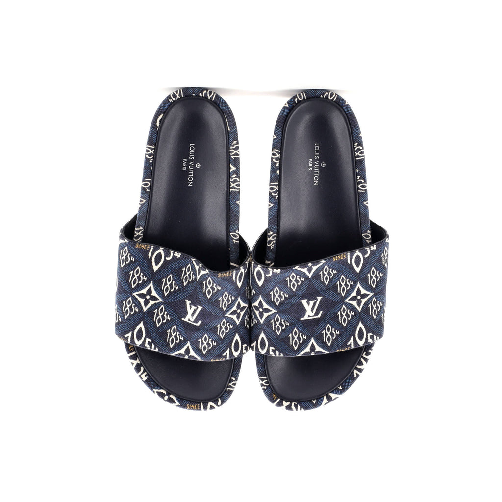 Women's Jumbo Flatform Mule Sandals Limited Edition Since 1854 Monogram Jacquard