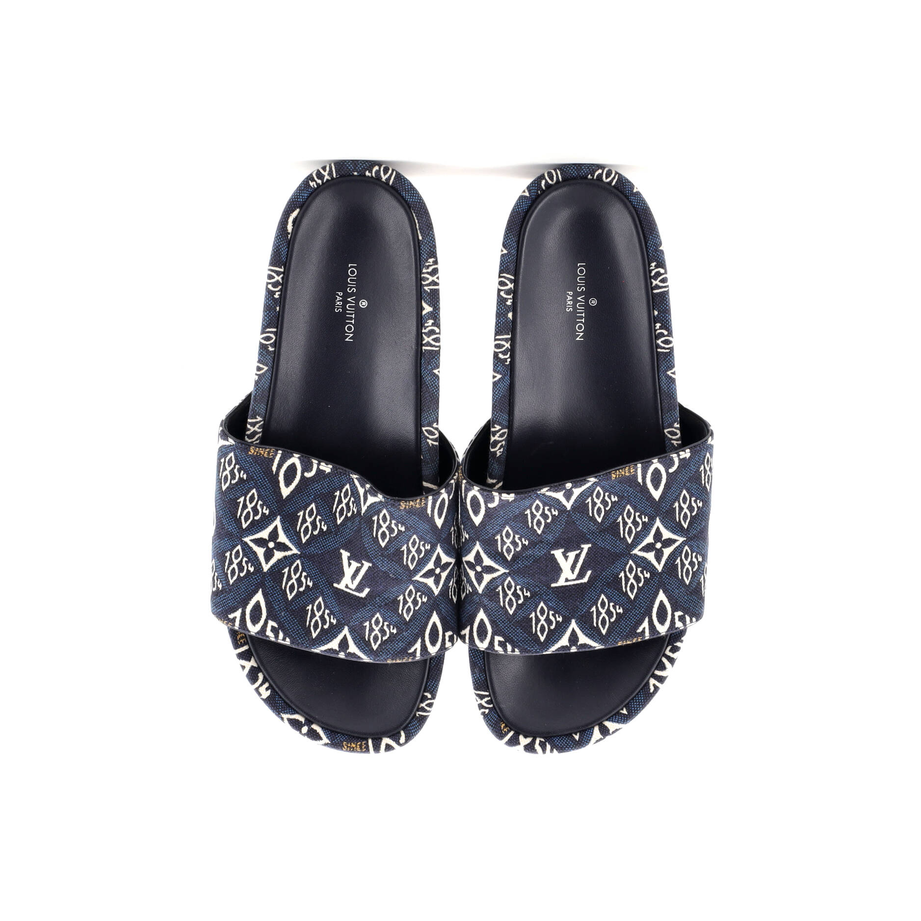 Women's Jumbo Flatform Mule Sandals Limited Edition Since 1854 Monogram Jacquard