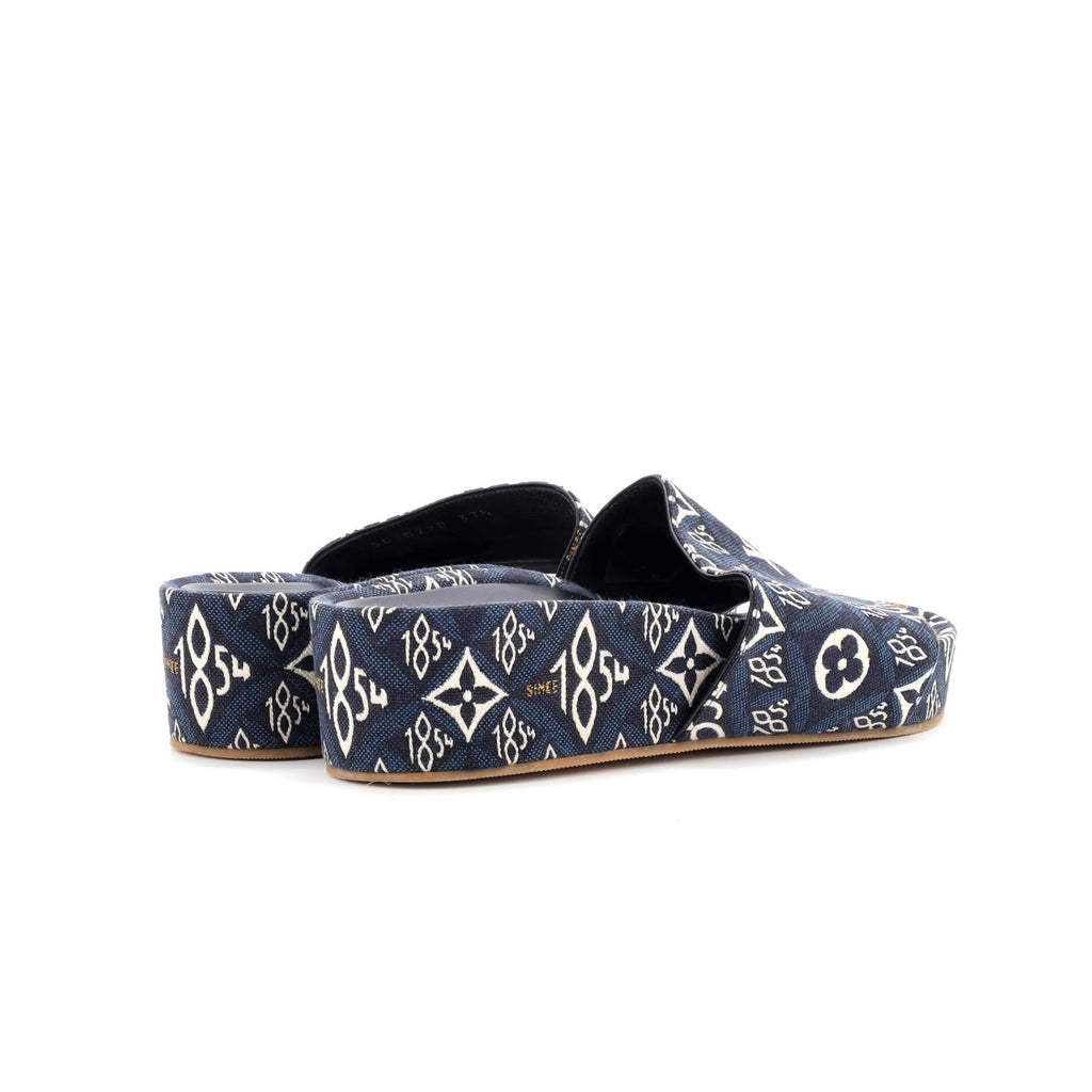 Women's Jumbo Flatform Mule Sandals Limited Edition Since 1854 Monogram Jacquard
