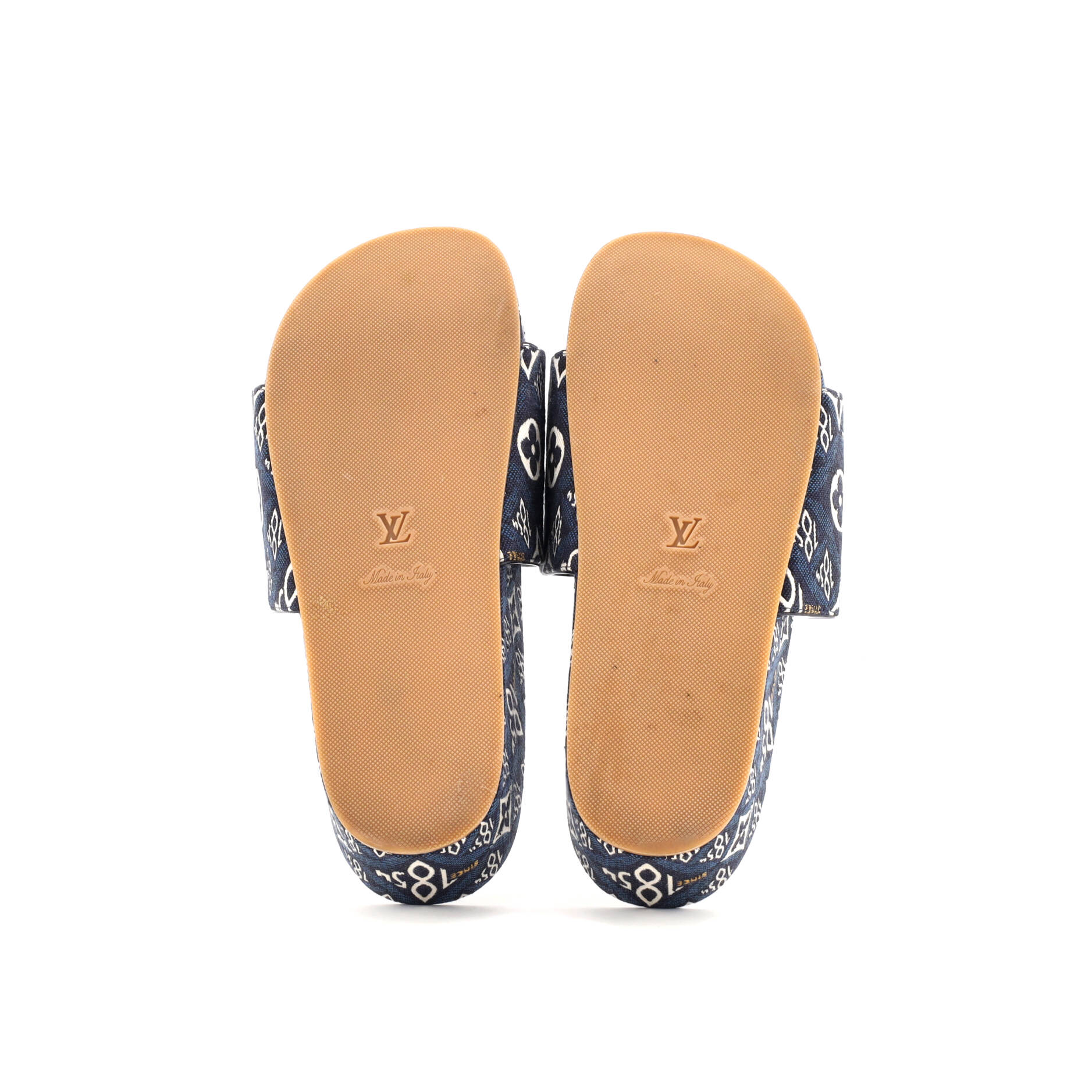 Women's Jumbo Flatform Mule Sandals Limited Edition Since 1854 Monogram Jacquard