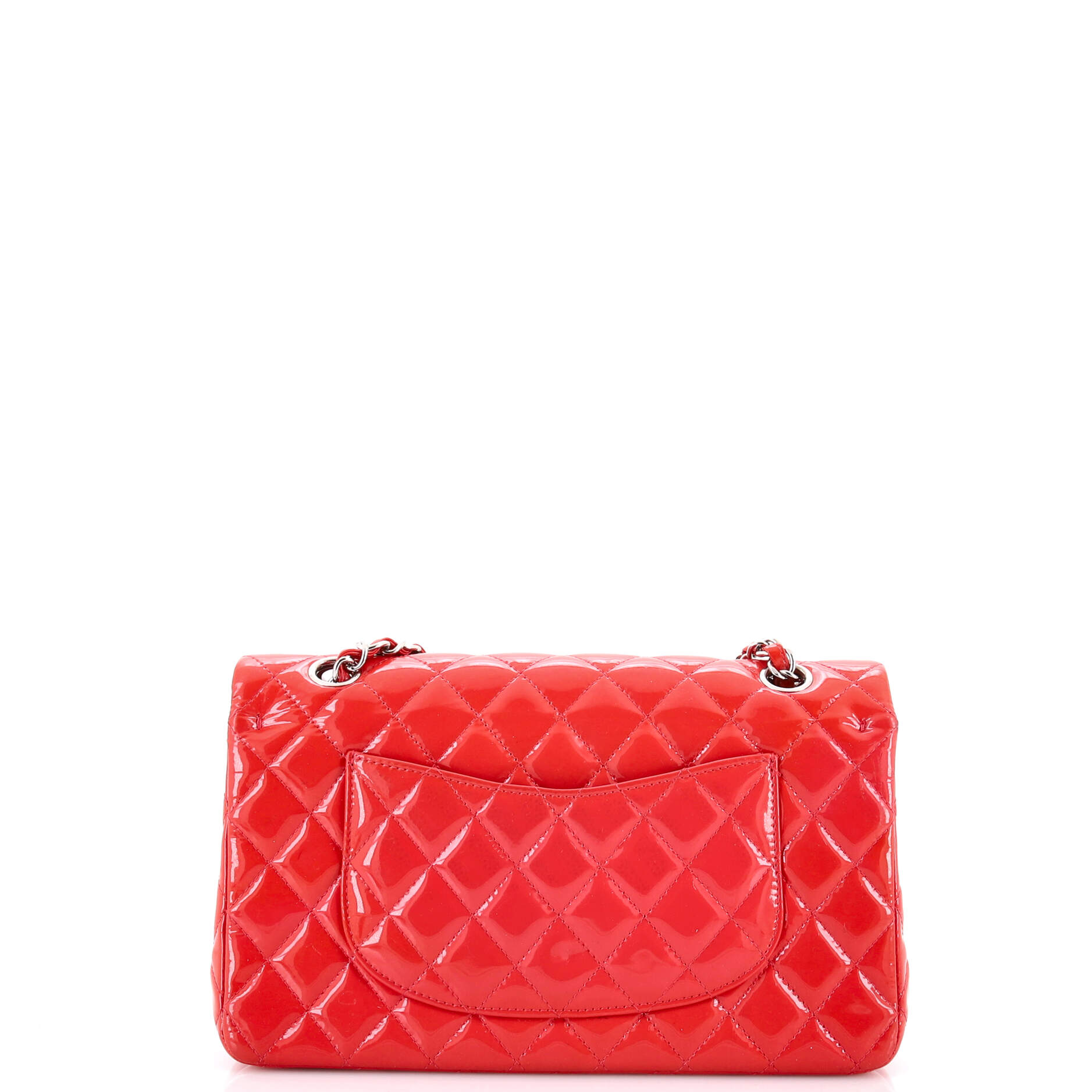 Classic Double Flap Bag Quilted Patent Medium