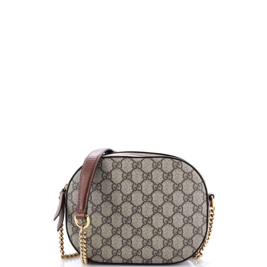Chain Crossbody Bag GG Coated Canvas and Leather Mini