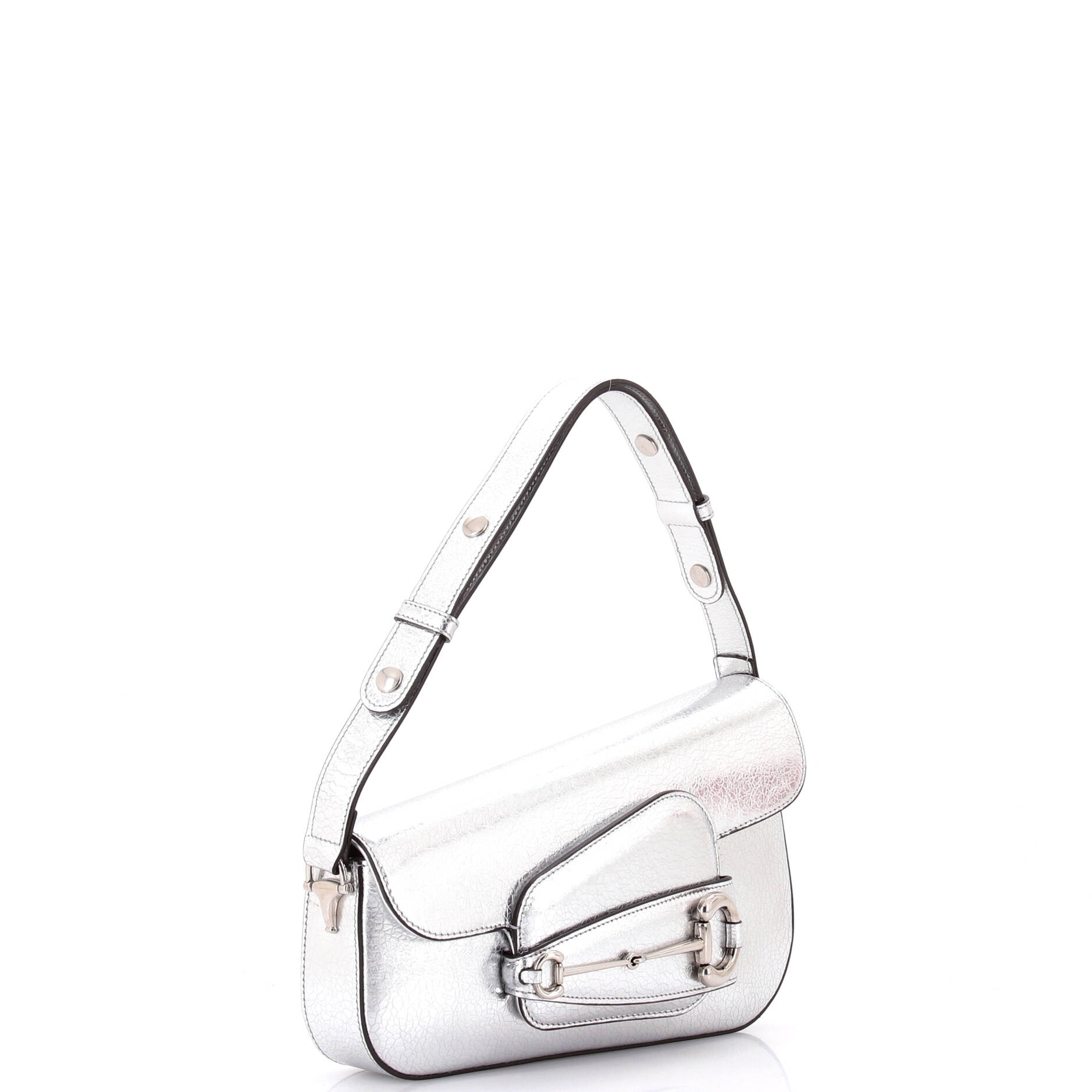 Horsebit 1955 Asymmetric Shoulder Bag Leather Small