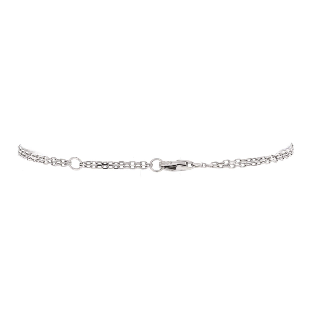 2 Diamonds Love Bracelet 18K White Gold with Diamonds