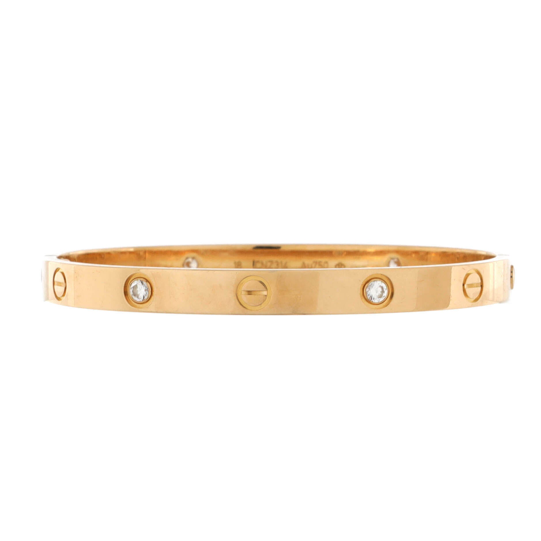 Love 4 Diamond Bracelet 18K Yellow Gold with Diamonds
