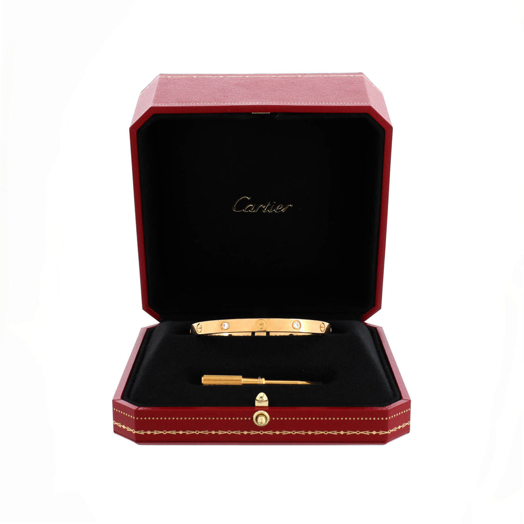 Love 4 Diamond Bracelet 18K Yellow Gold with Diamonds