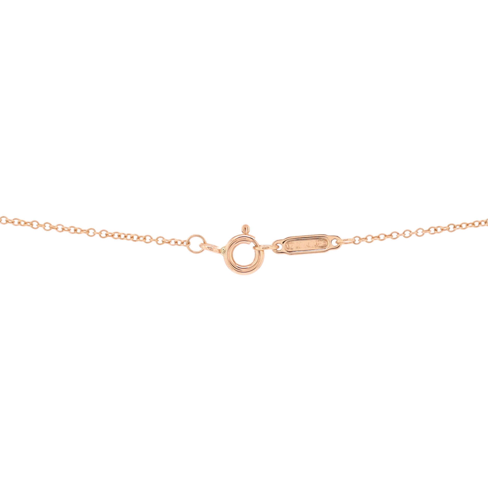Bow Knot Pendant Necklace 18K Rose Gold with Diamonds Medium