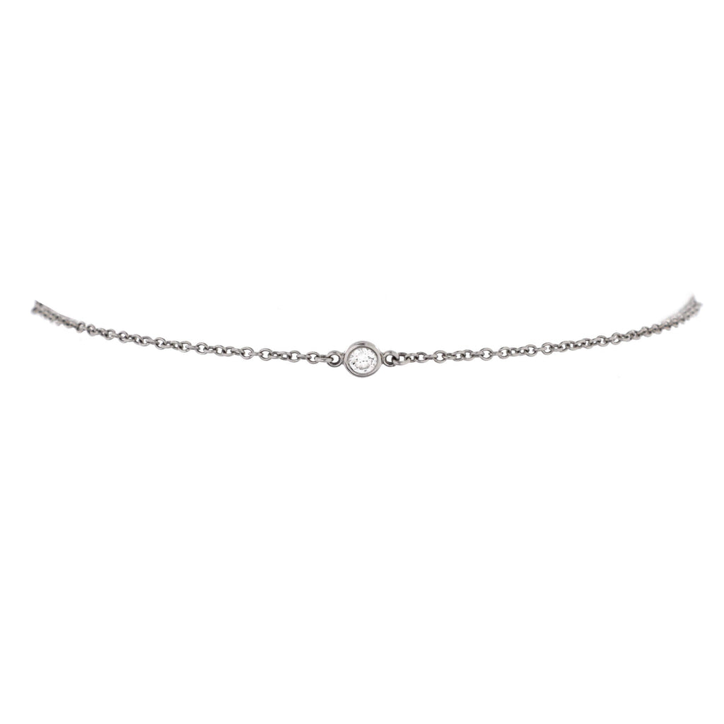 Elsa Peretti Diamonds by the Yard 3 Stone Bracelet Platinum with Diamonds