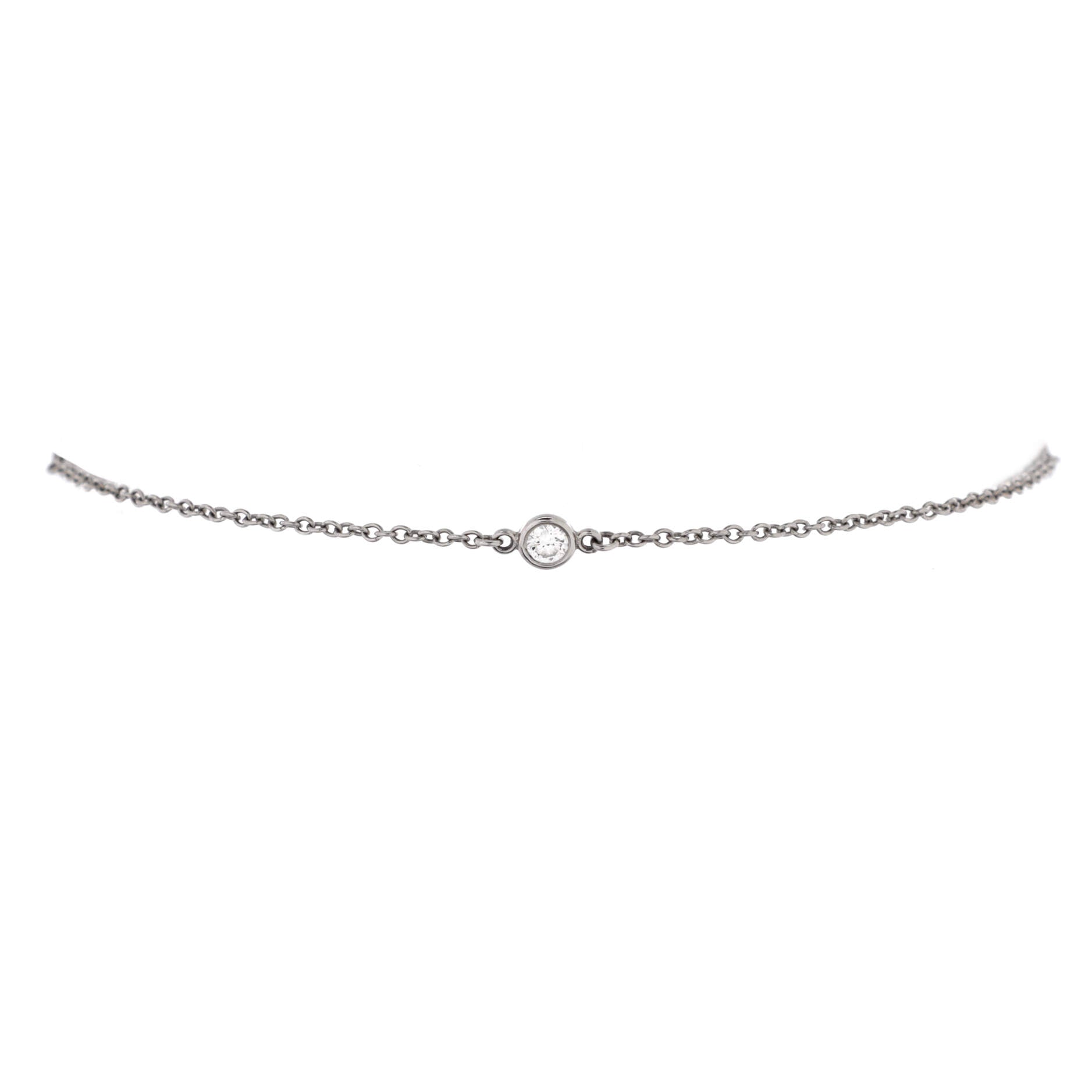 Elsa Peretti Diamonds by the Yard 3 Stone Bracelet Platinum with Diamonds