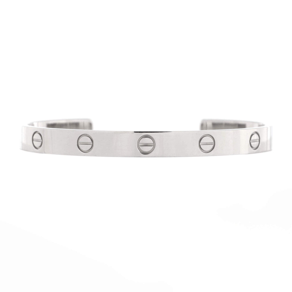 Love Cuff Bracelet 18K White Gold