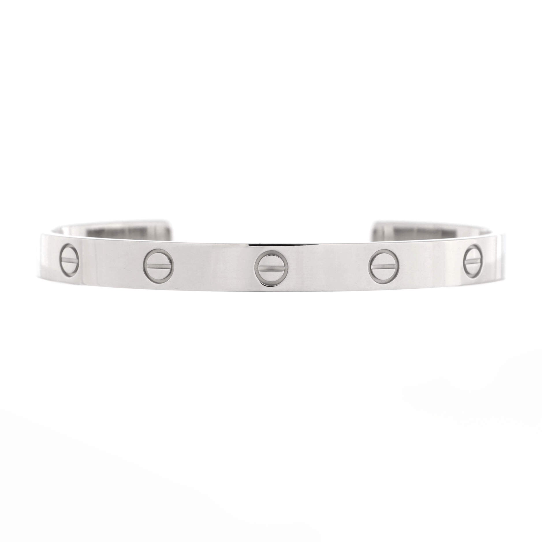 Love Cuff Bracelet 18K White Gold