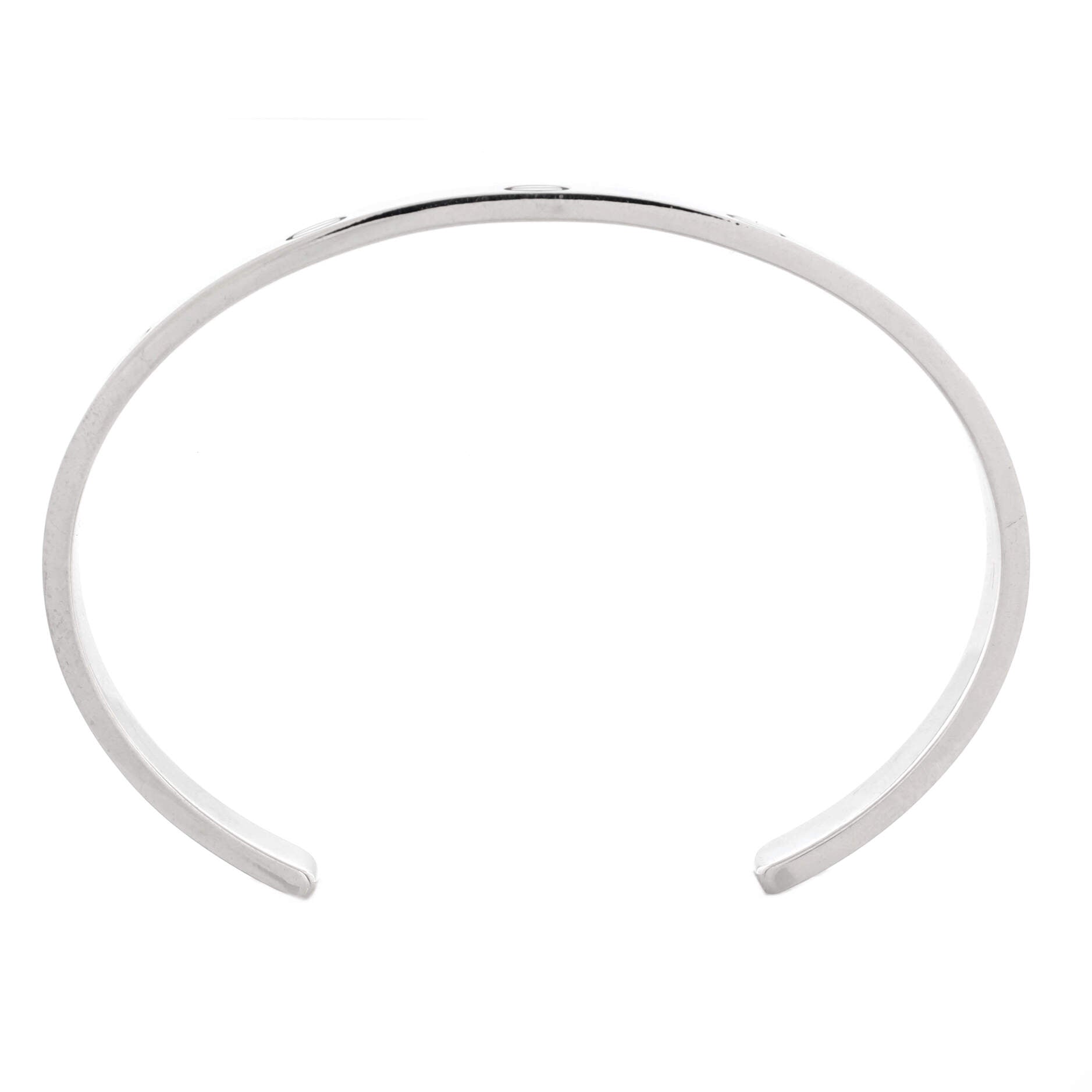 Love Cuff Bracelet 18K White Gold