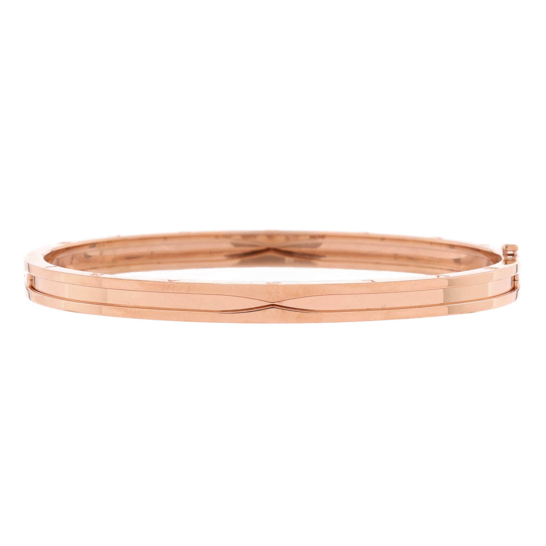 B.Zero1 Hinged Bangle Bracelet 18K Rose Gold 5.5mm