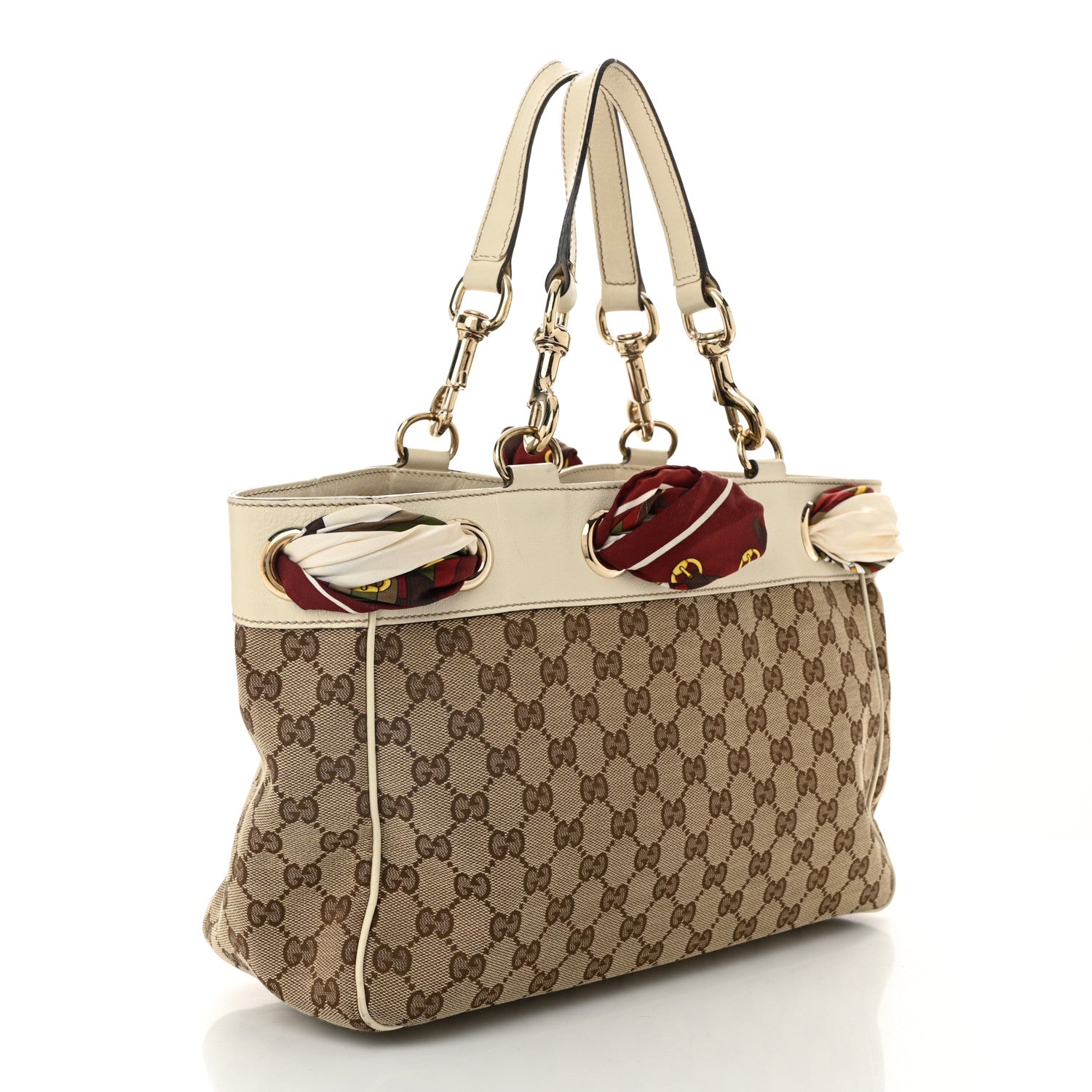 Monogram Medium Positano Tote Off White