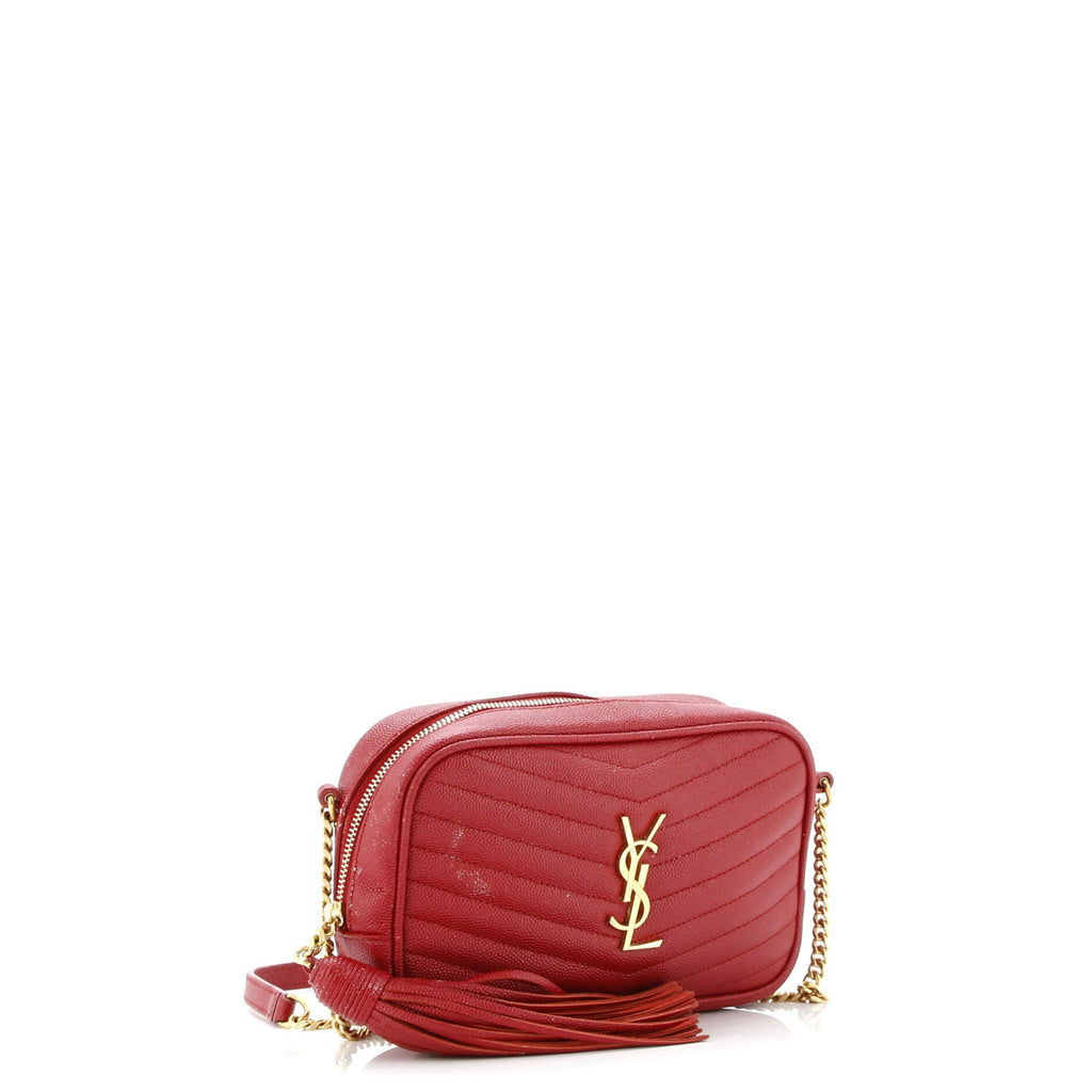 Lou Camera Bag Matelasse Chevron Leather Mini