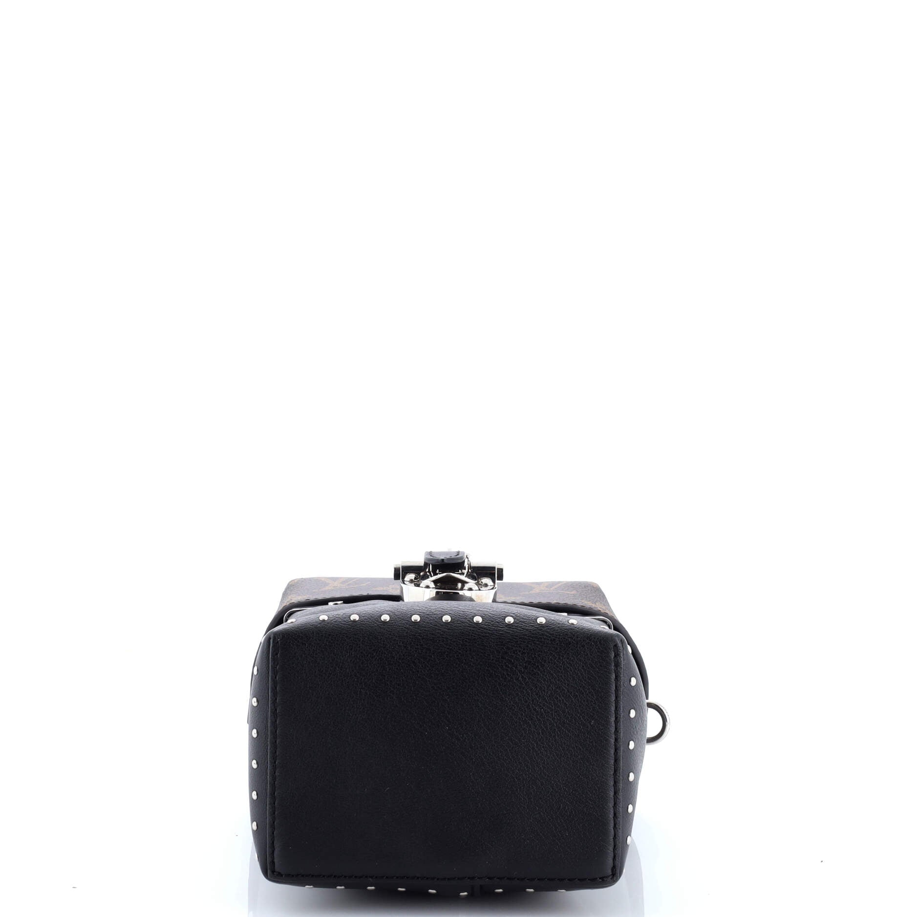 Camera Box Handbag Studded Monogram Canvas and Leather