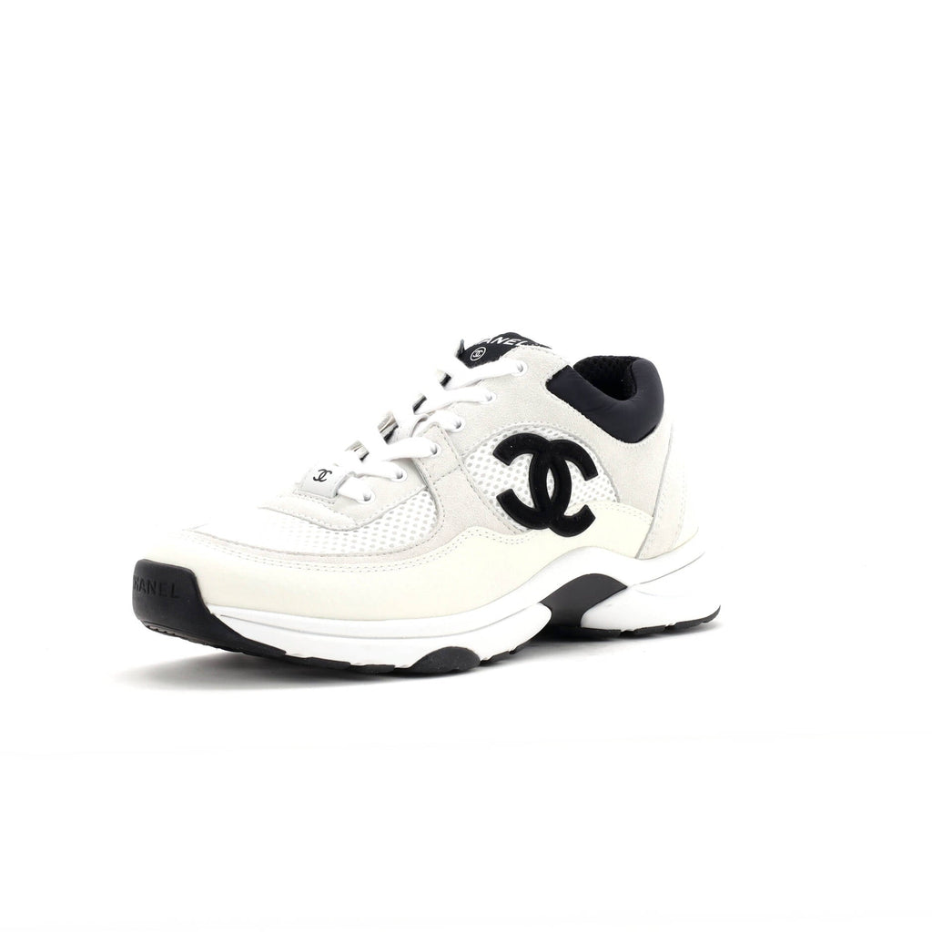 Women's CC Low-Top Sneakers Suede and Mesh