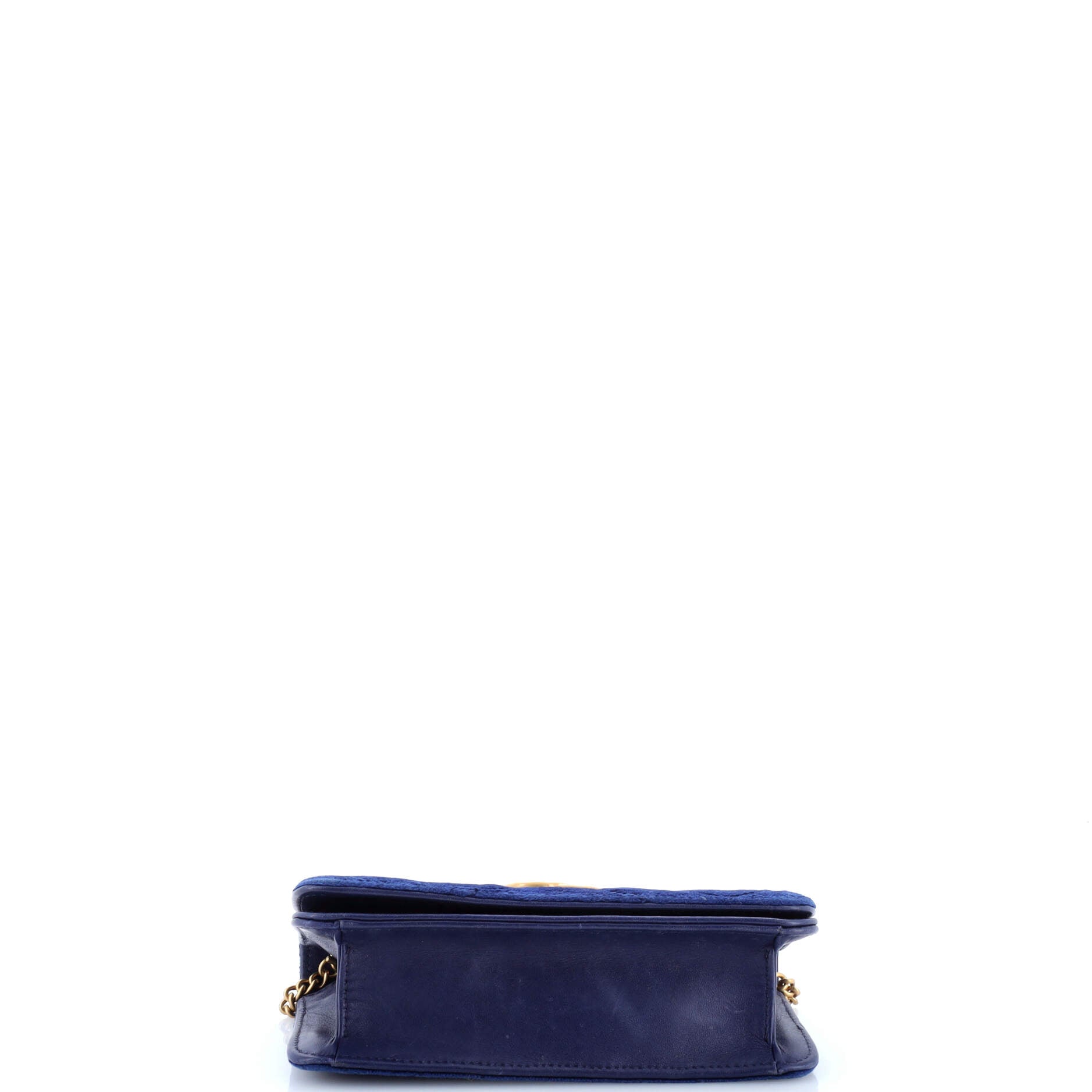 GG Marmont Chain Flap Bag Matelasse Velvet Mini