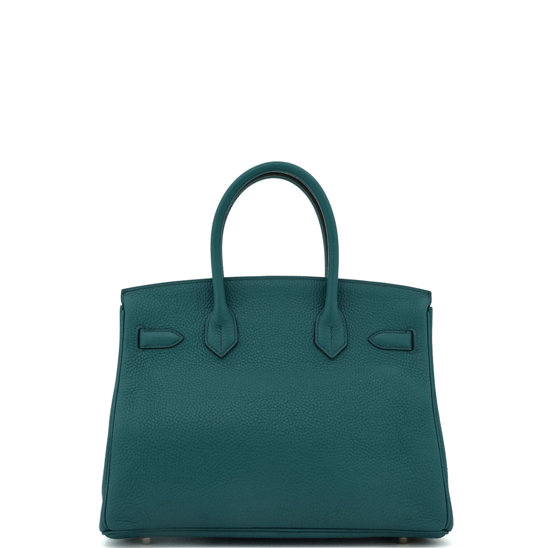 Birkin Handbag Vert Cypress Clemence with Gold Hardware 30