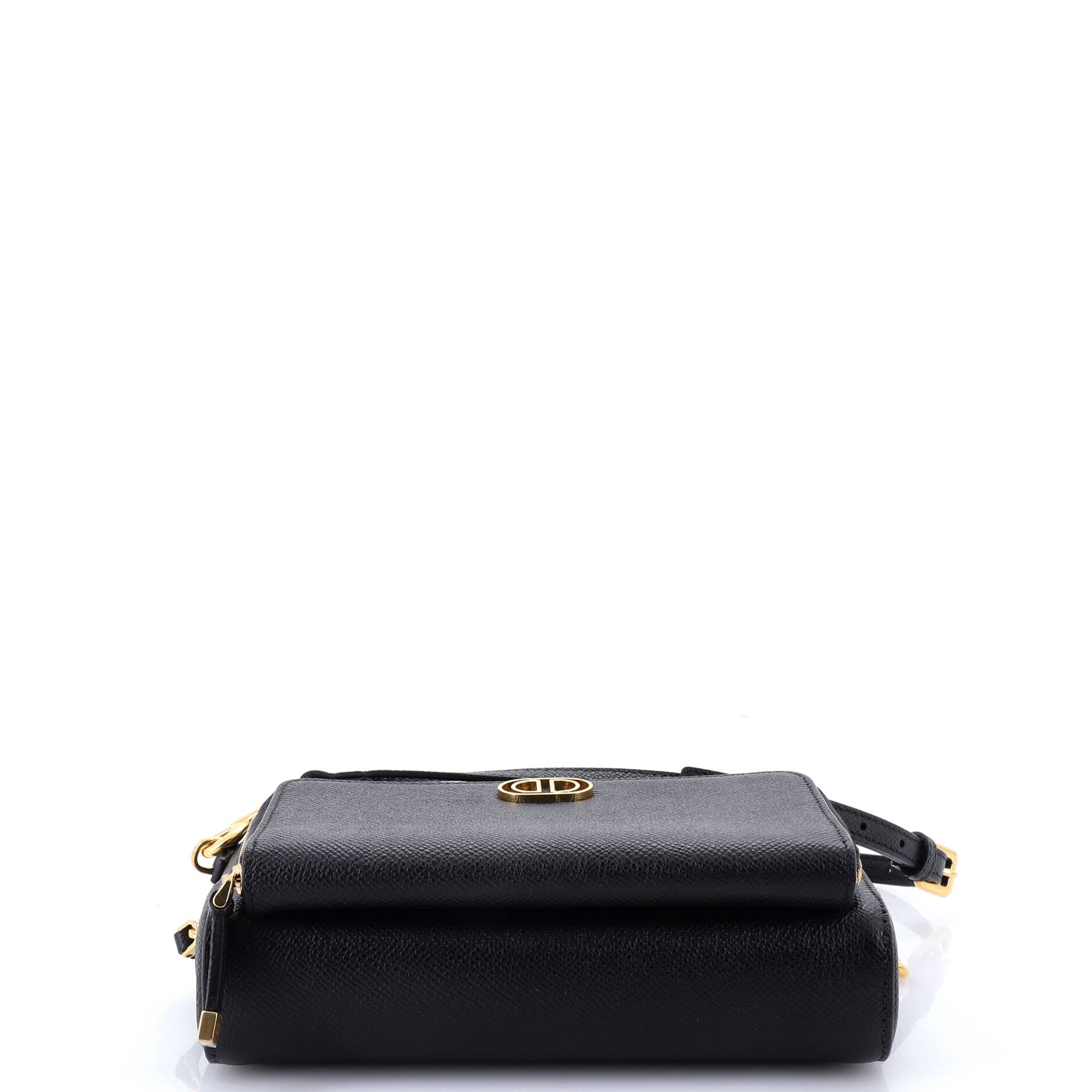 Caro Double Pouch Crossbody Bag Leather