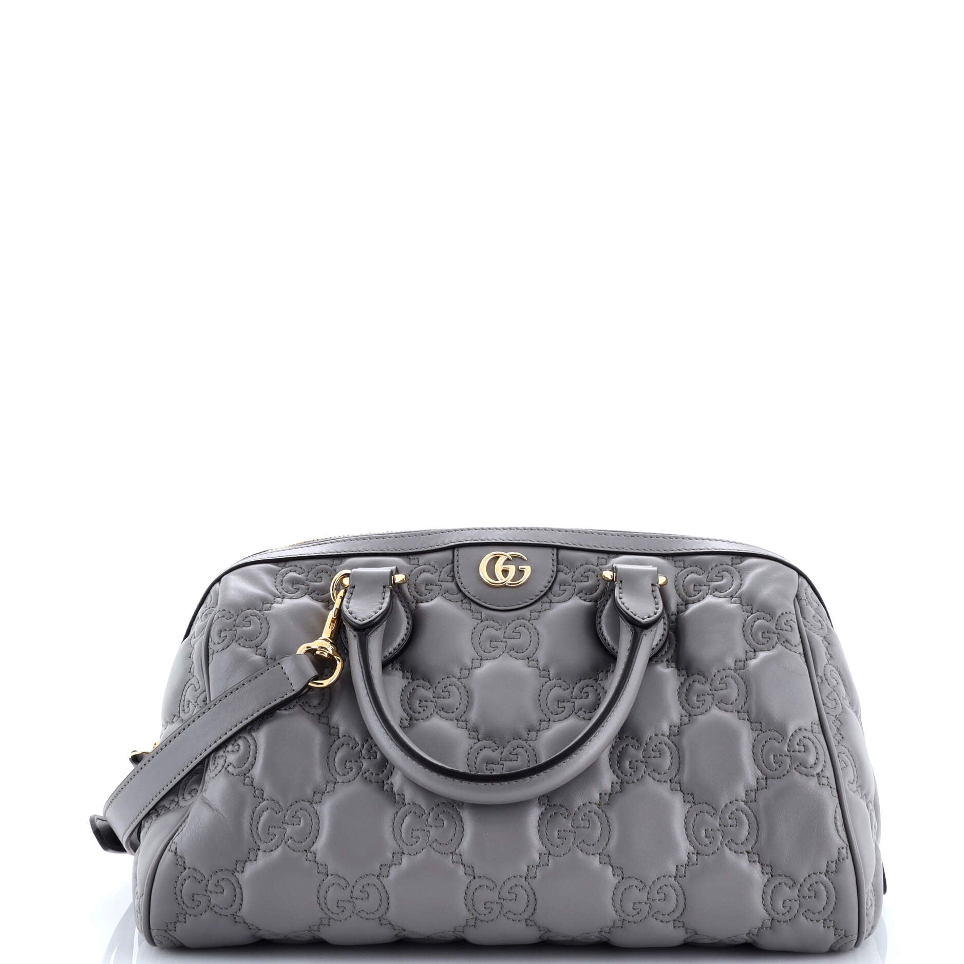 Ophidia Convertible Boston Top Handle Bag GG Matelasse Leather Medium