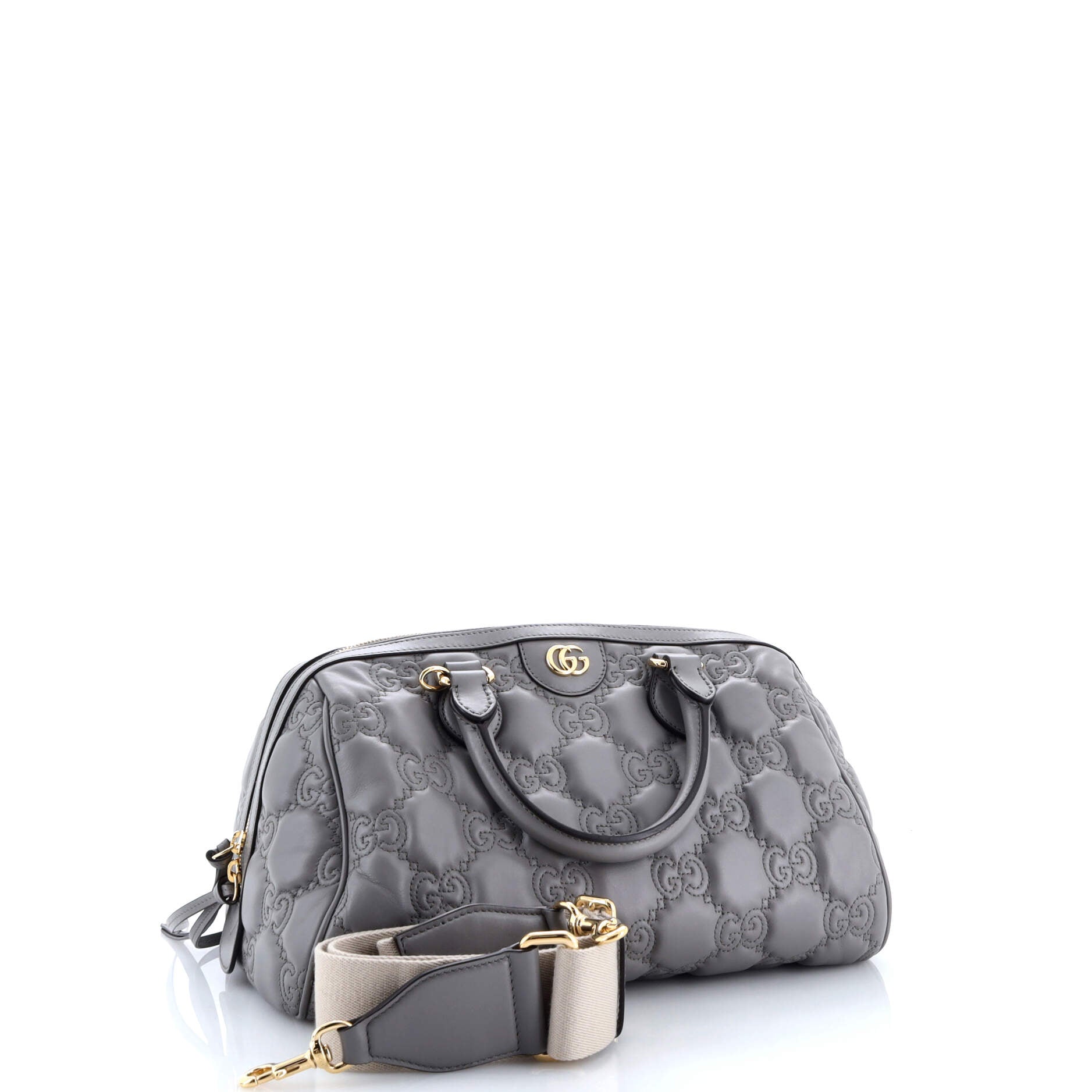 Ophidia Convertible Boston Top Handle Bag GG Matelasse Leather Medium