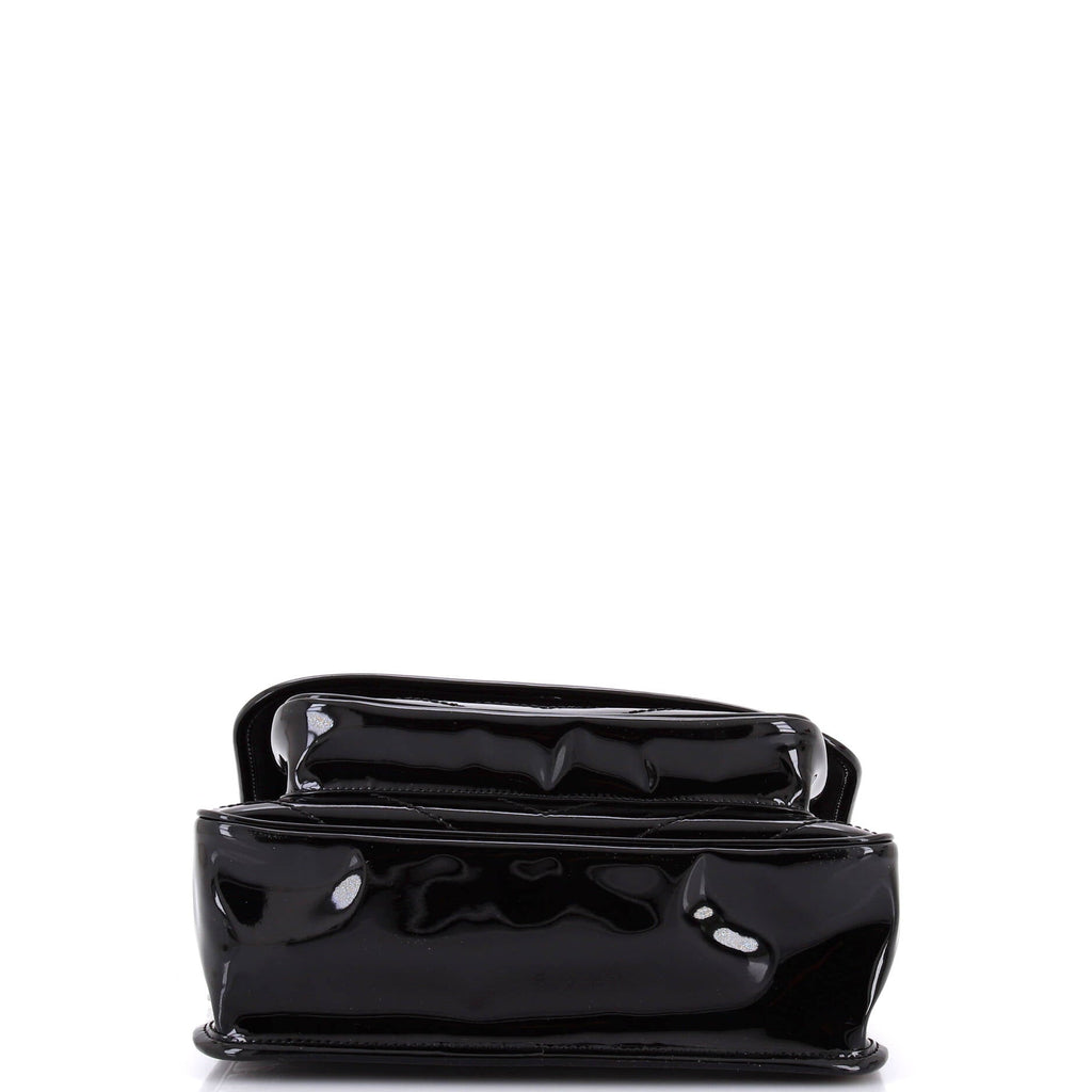 Niki Chain Flap Bag Matelasse Chevron Patent Medium