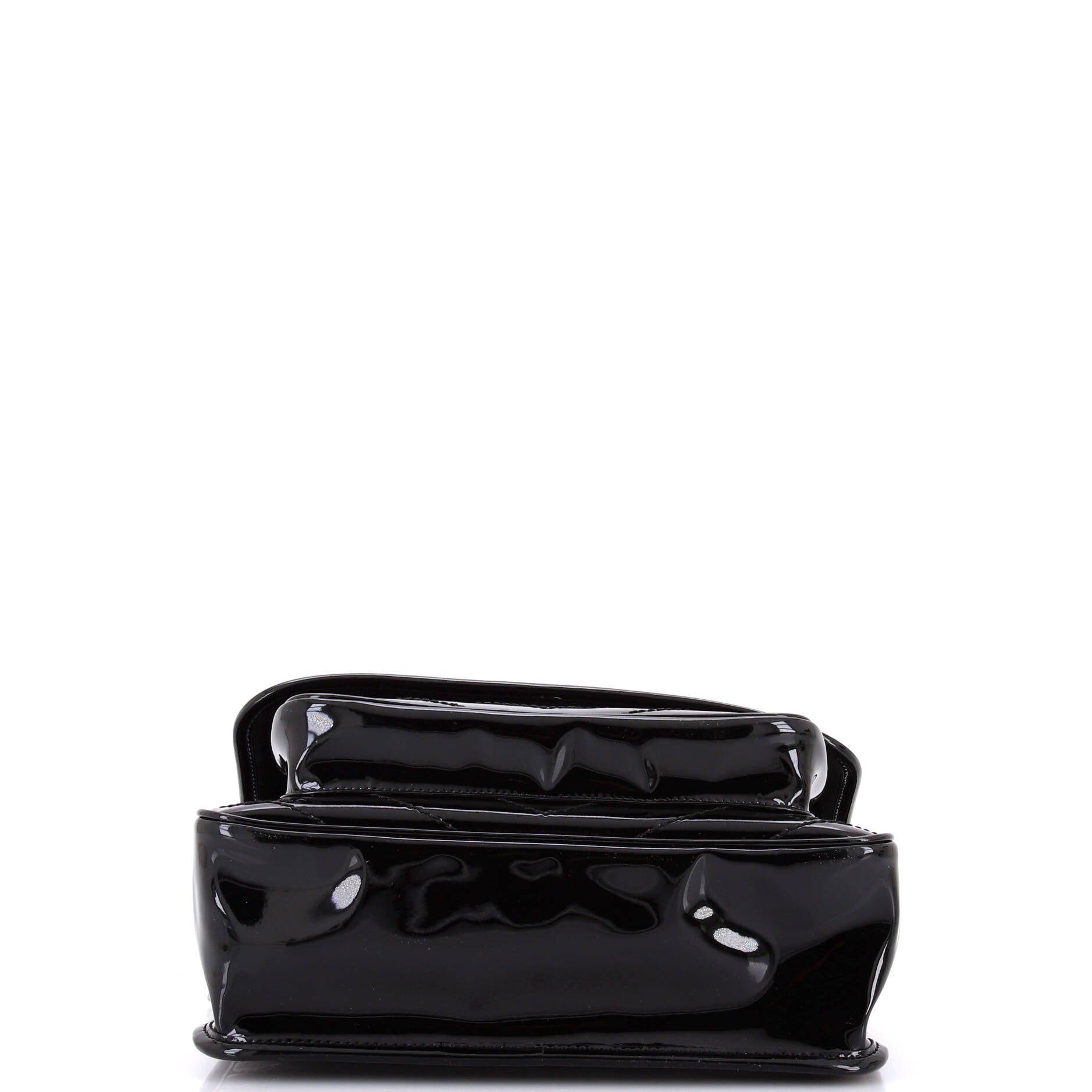 Niki Chain Flap Bag Matelasse Chevron Patent Medium