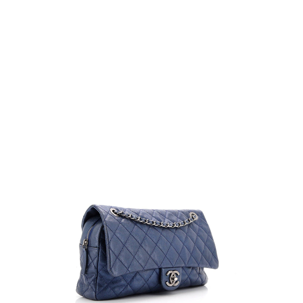 Easy Flap Bag Quilted Caviar Jumbo