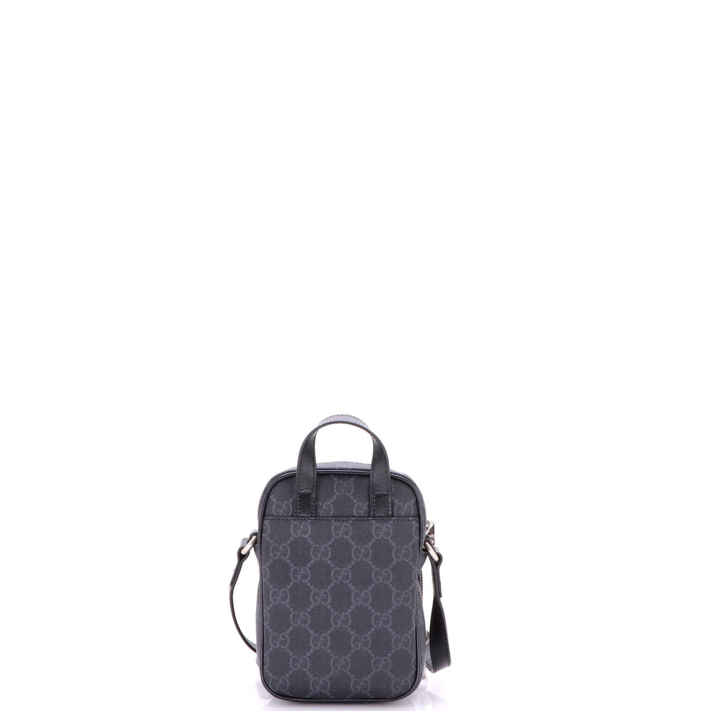 Interlocking G Patch Top Handle Crossbody Bag GG Coated Canvas Mini