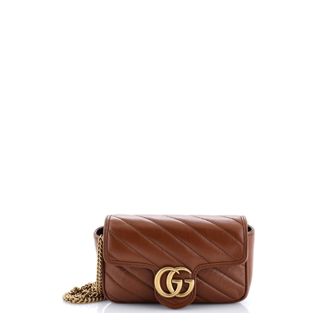 GG Marmont Flap Bag Matelasse Leather Super Mini