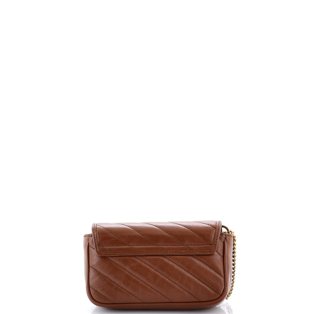 GG Marmont Flap Bag Matelasse Leather Super Mini