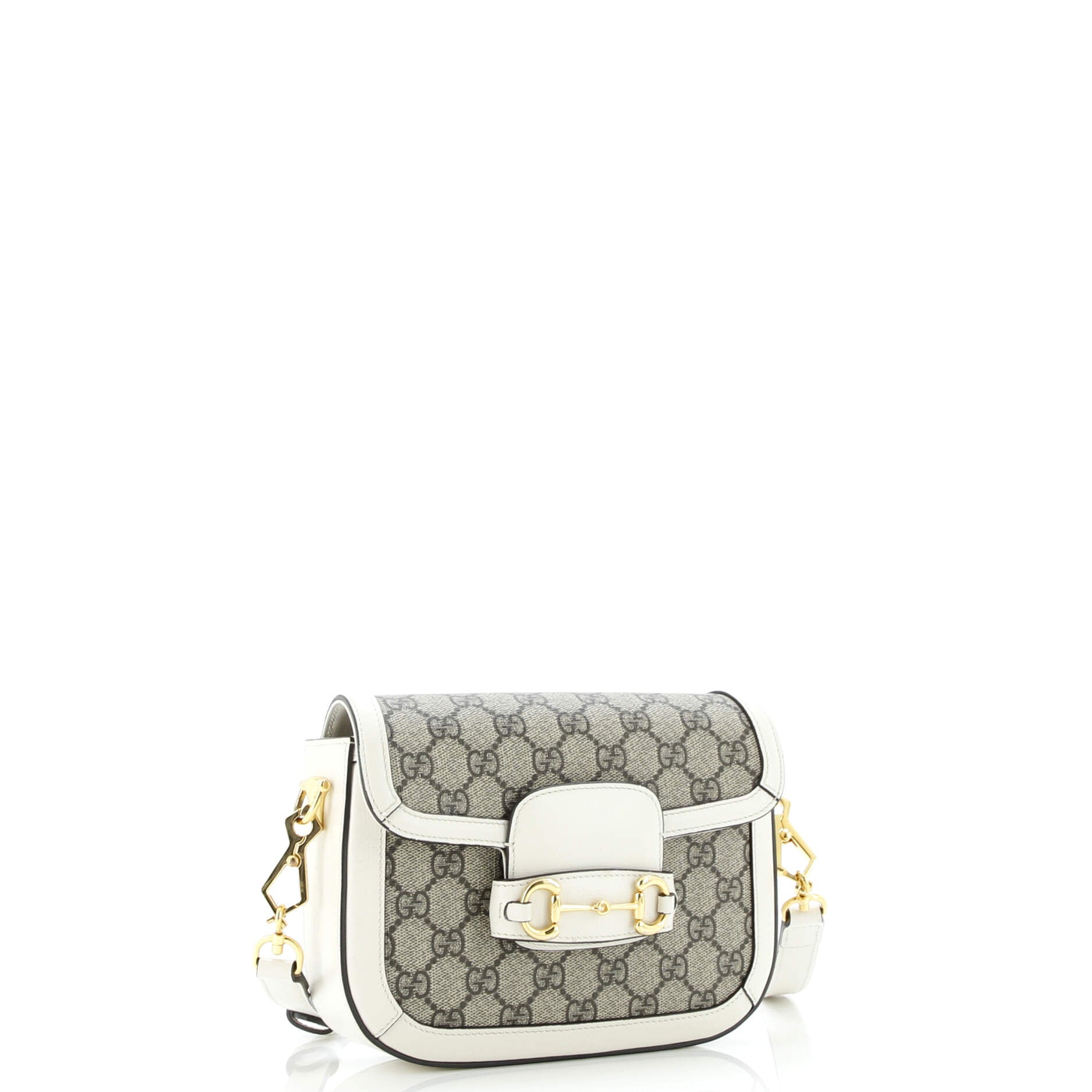Horsebit 1955 Shoulder Bag GG Coated Canvas with Leather Mini