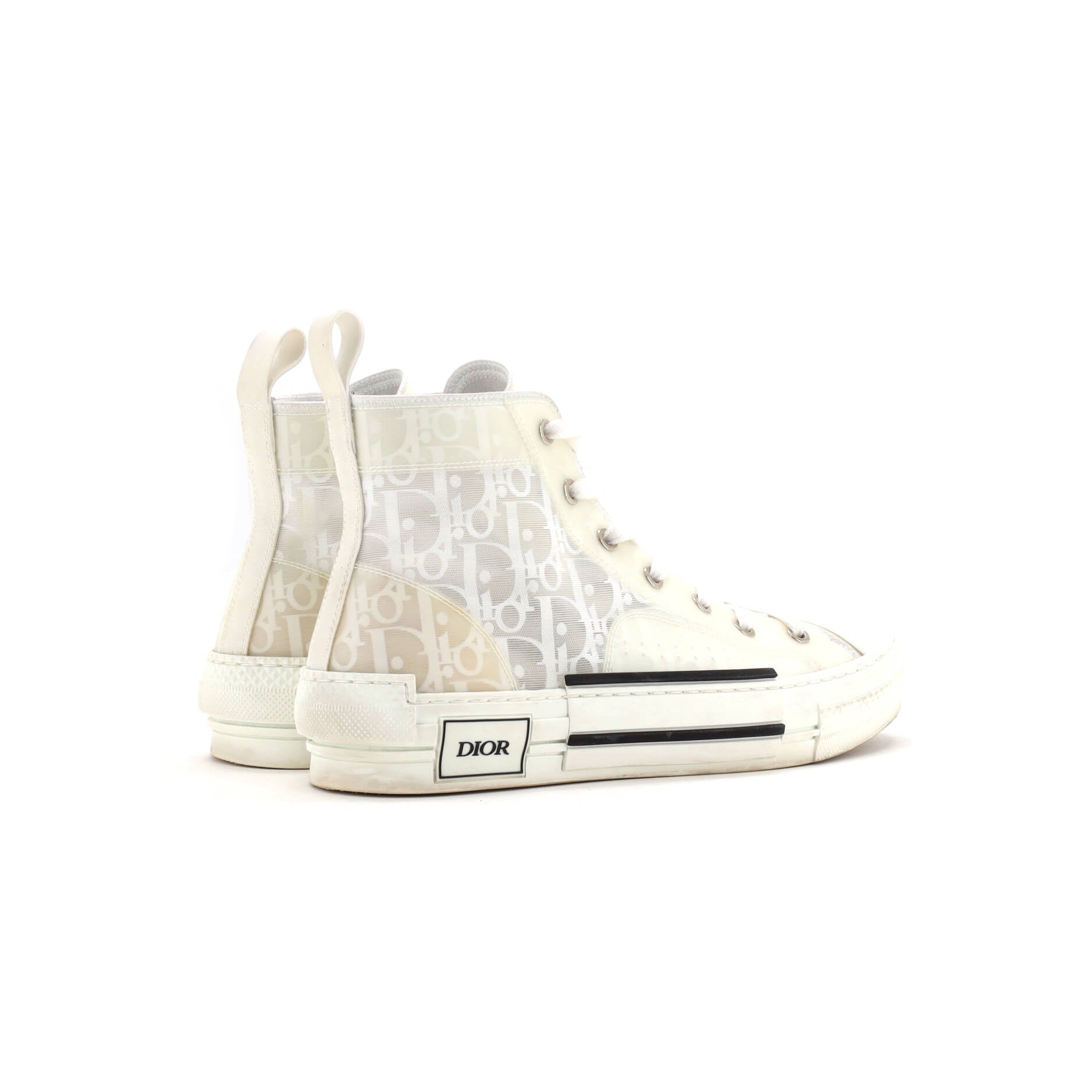 Women's B23 High-Top Sneakers Oblique Coated Canvas and PVC
