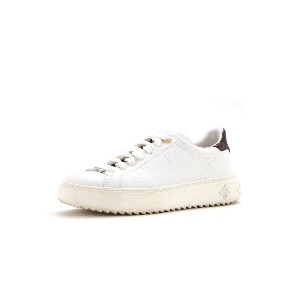 Women's Time Out Sneakers Monogram Embossed Leather