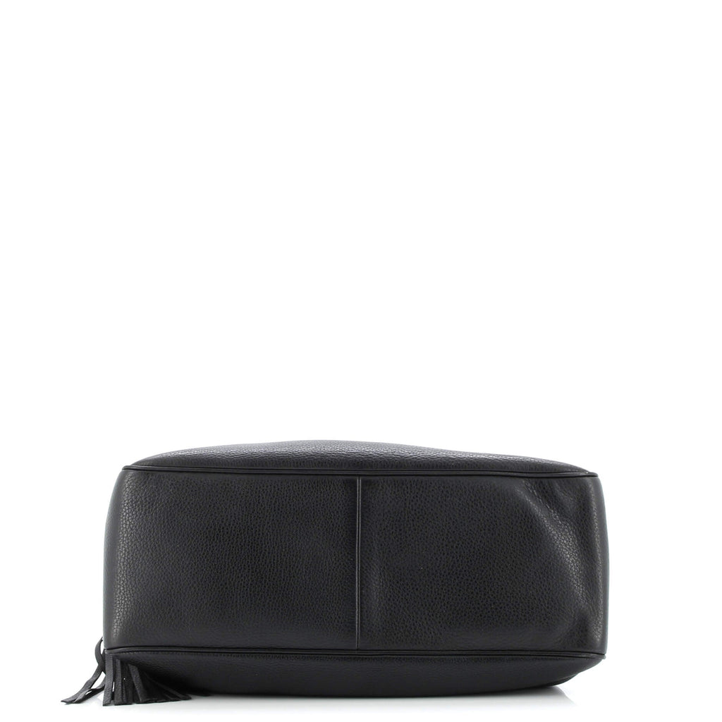 Soho Chain Zip Shoulder Bag Leather Medium