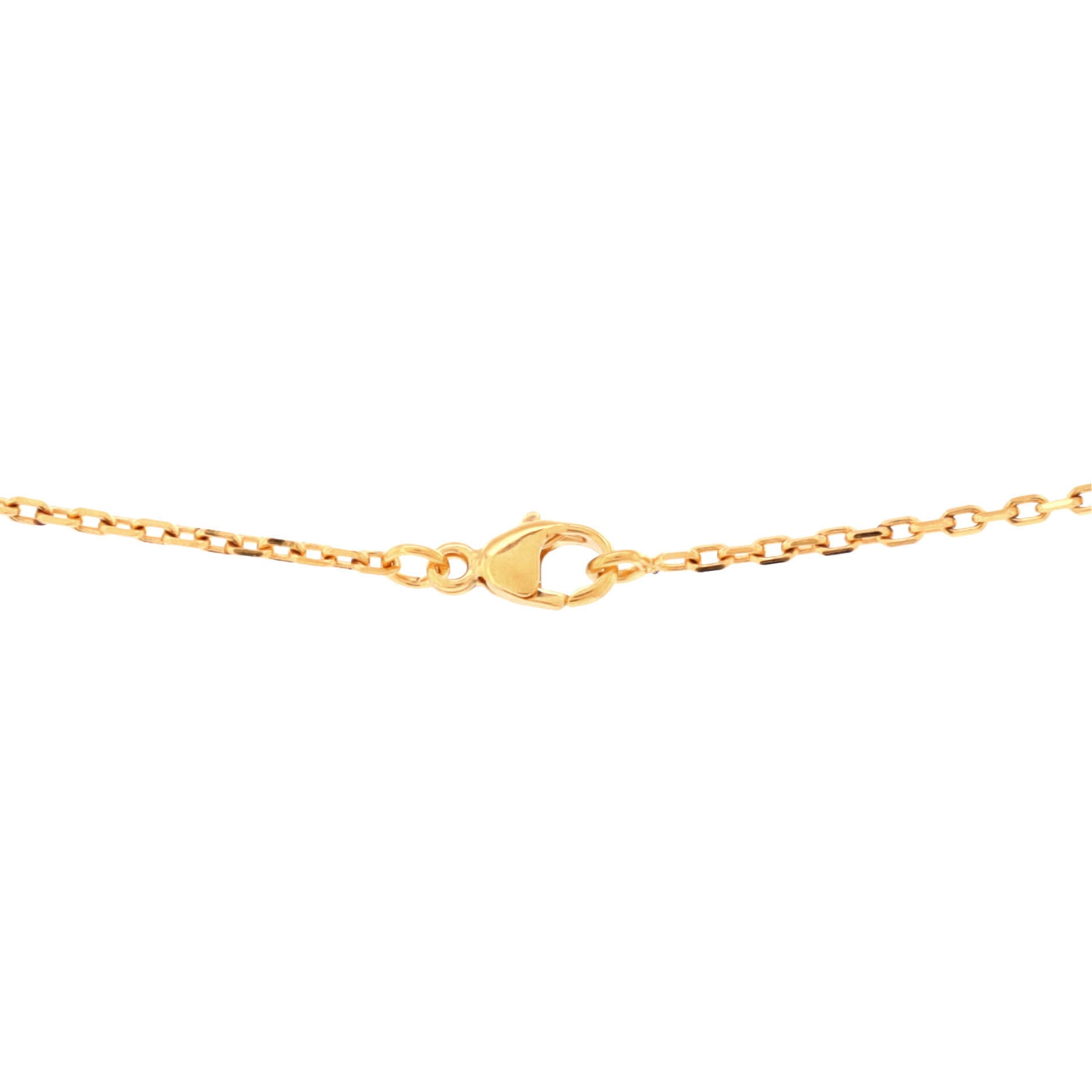 Pop H Pendant Chain Necklace Metal and Enamel Mini
