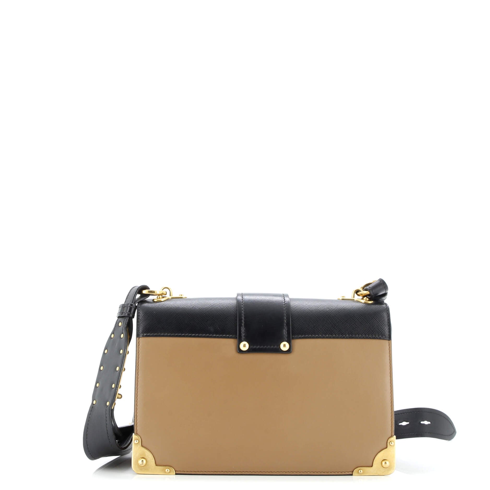 Cahier Crossbody Bag Leather and Saffiano Leather Large