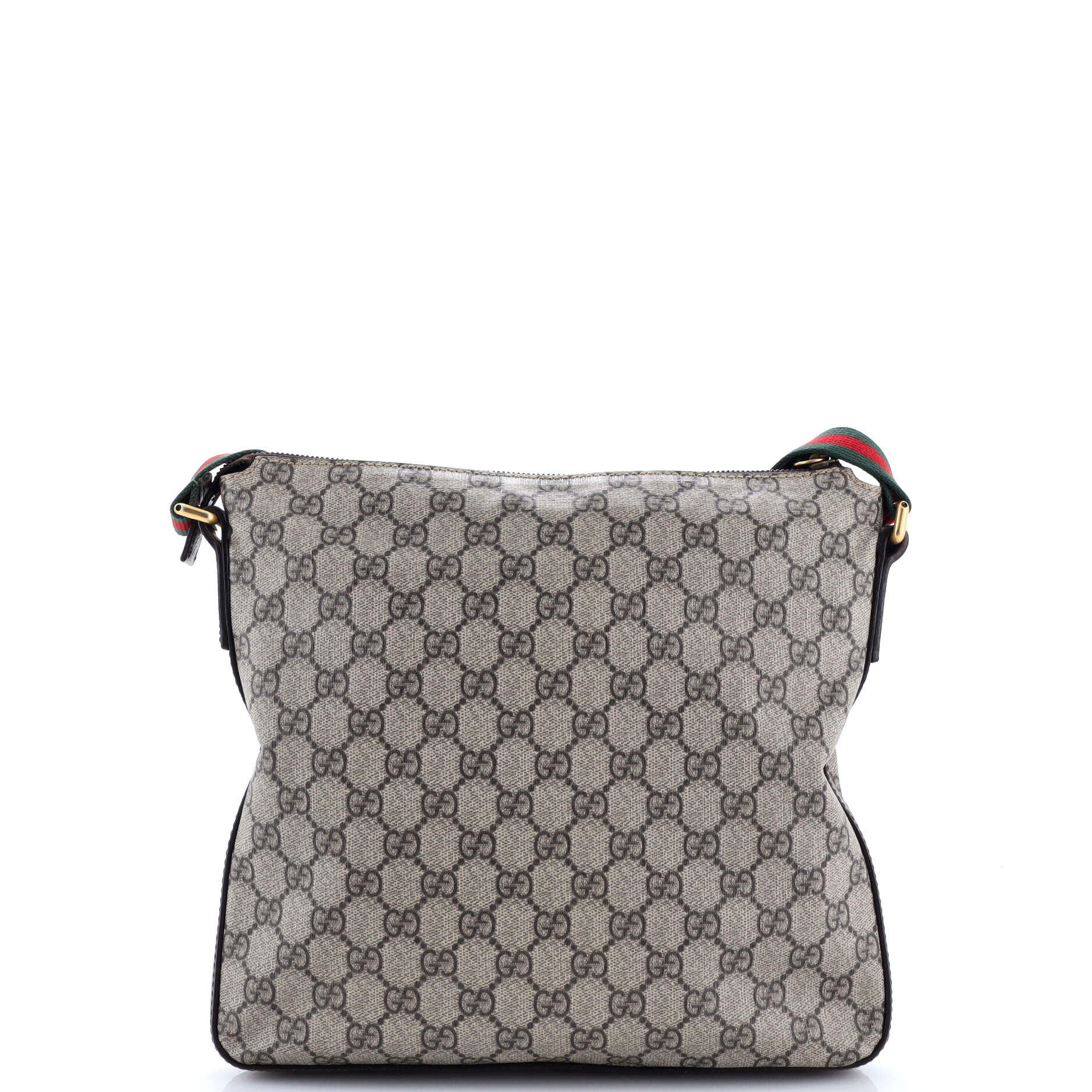 Courrier Zip Messenger GG Coated Canvas with Applique Medium