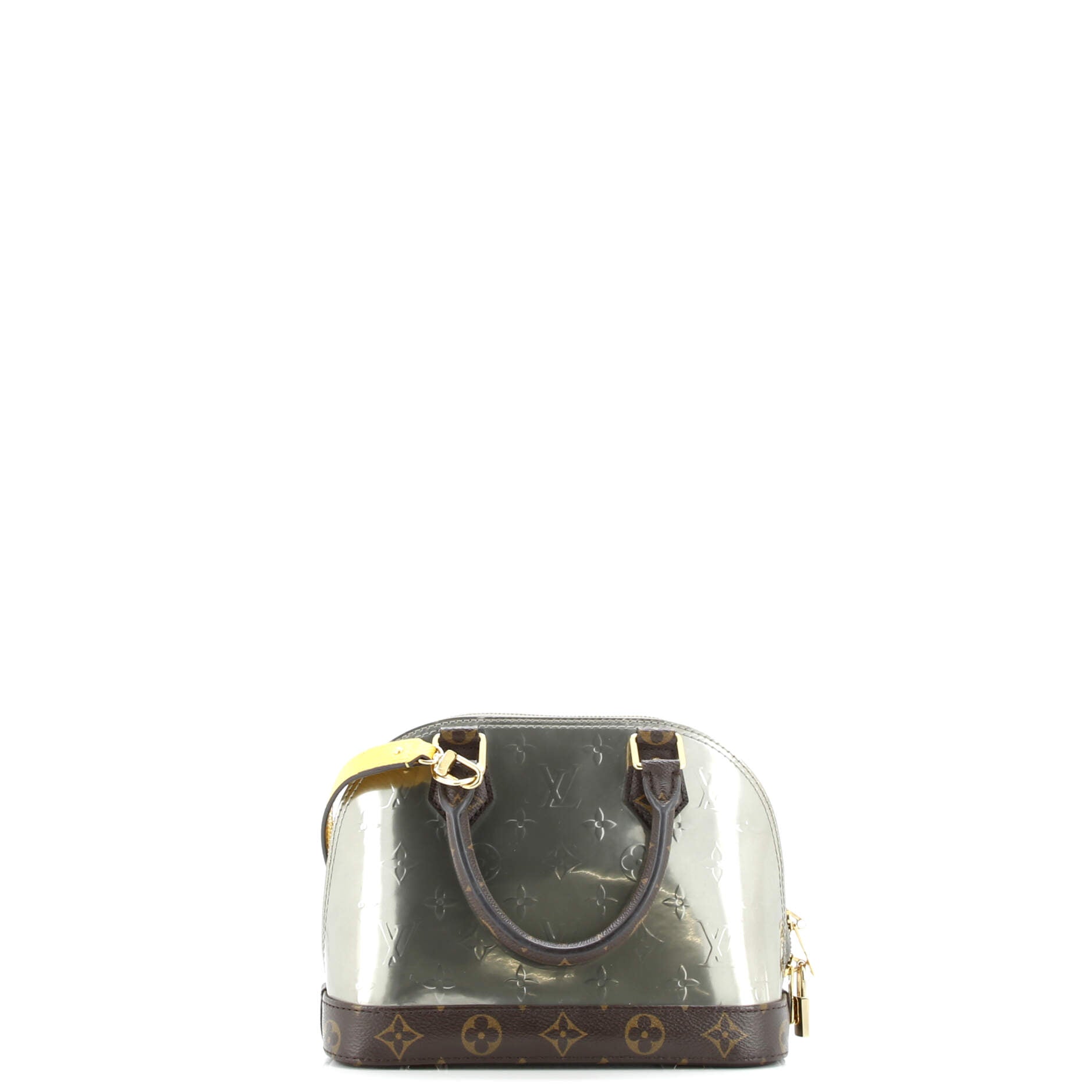 Alma Handbag Monogram Vernis with Monogram Canvas and Epi Leather BB