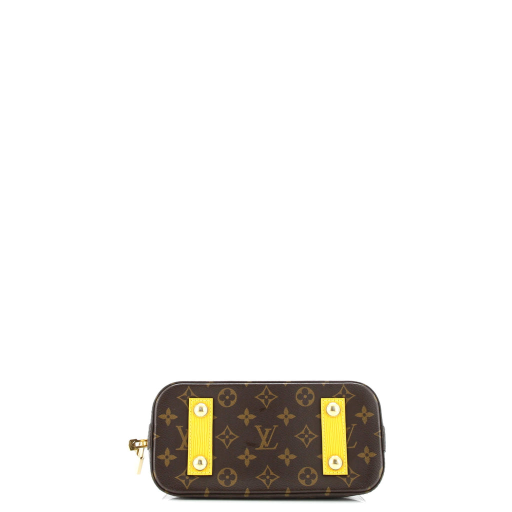 Alma Handbag Monogram Vernis with Monogram Canvas and Epi Leather BB