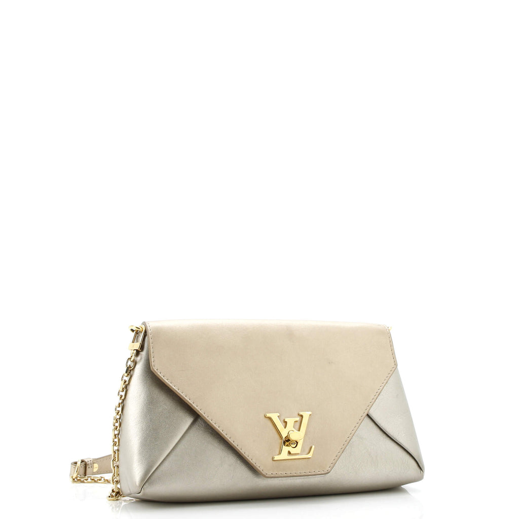 Love Note Chain Clutch Leather