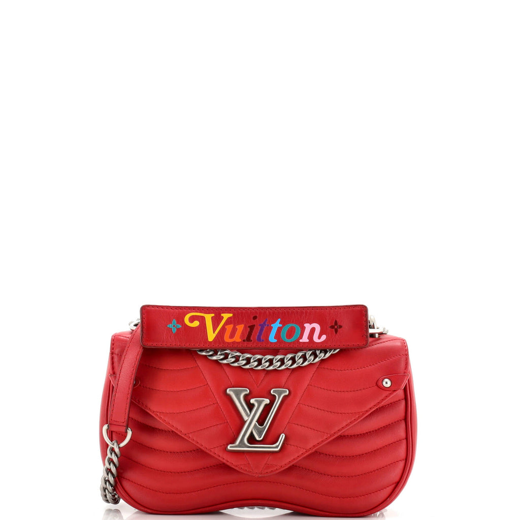 New Wave Chain Bag Quilted Leather MM
