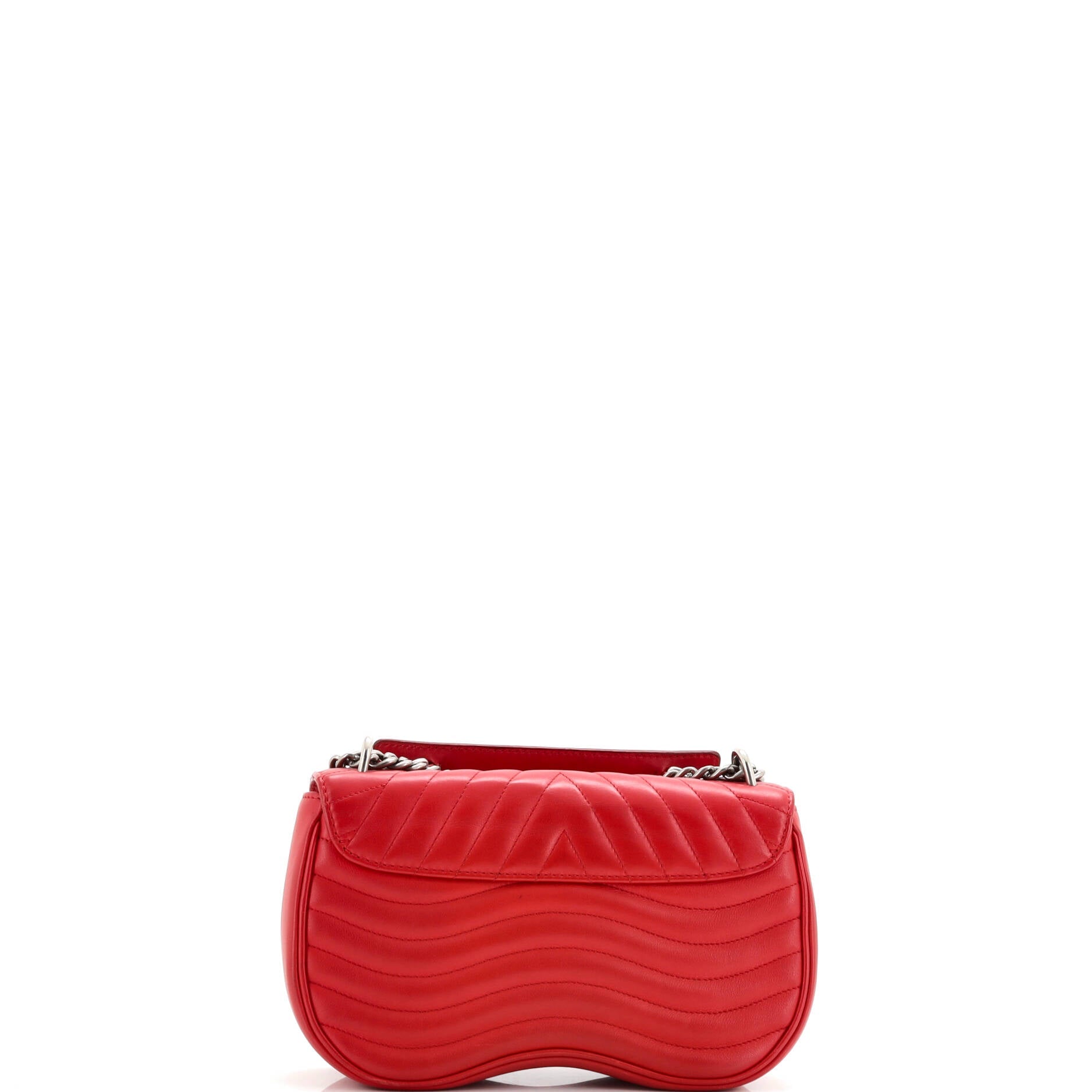 New Wave Chain Bag Quilted Leather MM