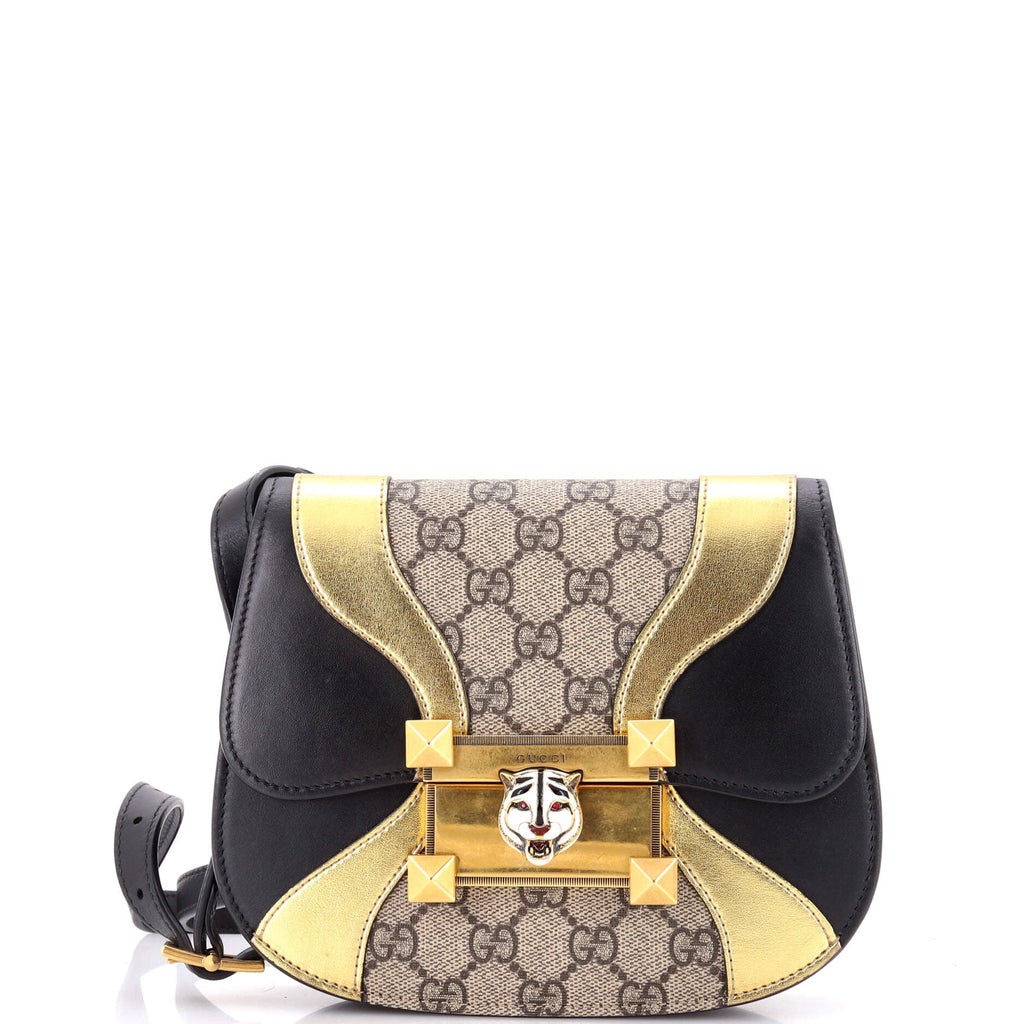 Osiride Shoulder Bag GG Coated Canvas and Leather Small