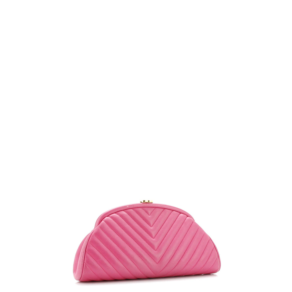 Timeless Clutch Chevron Lambskin