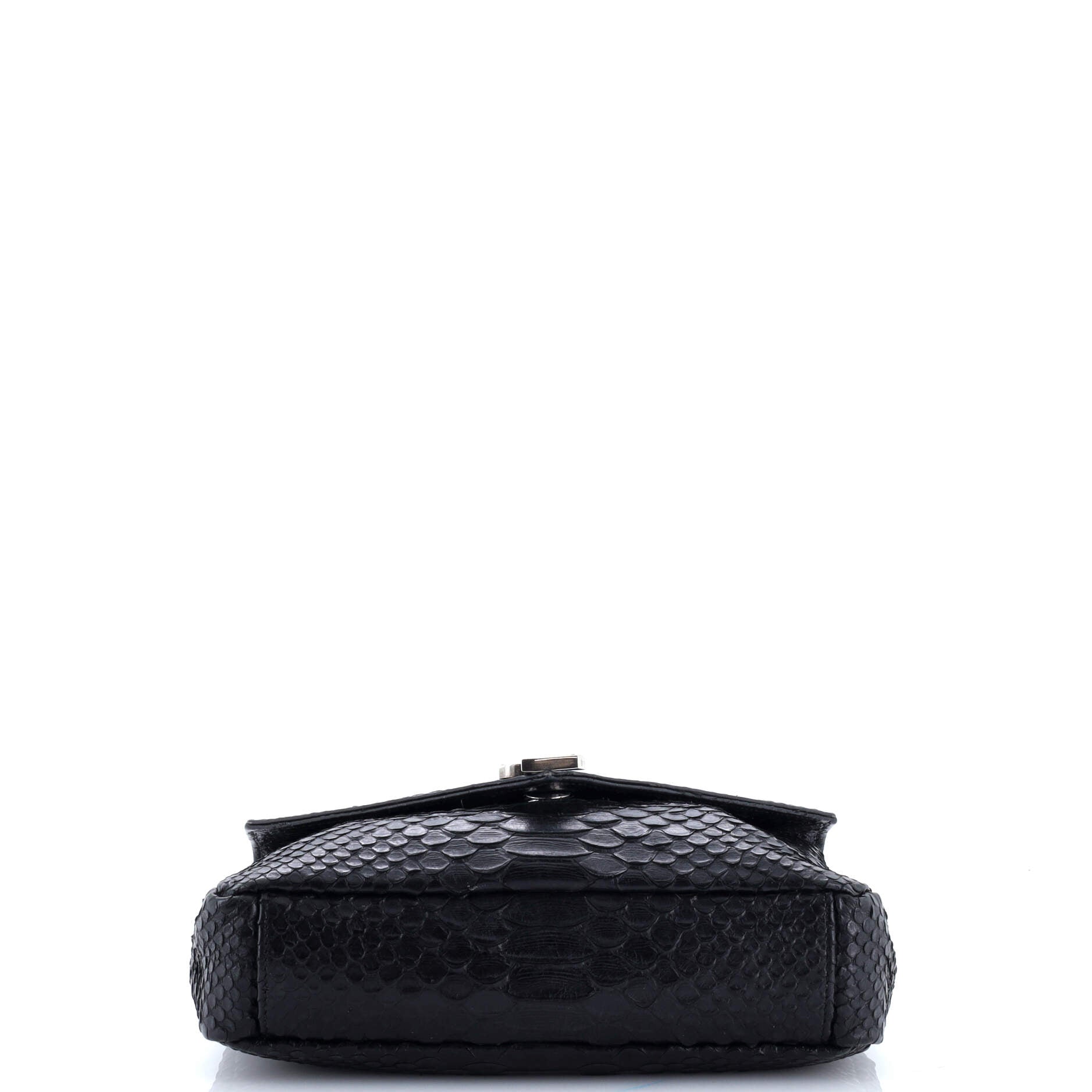 Classic Monogram College Bag Python Embossed Leather Medium